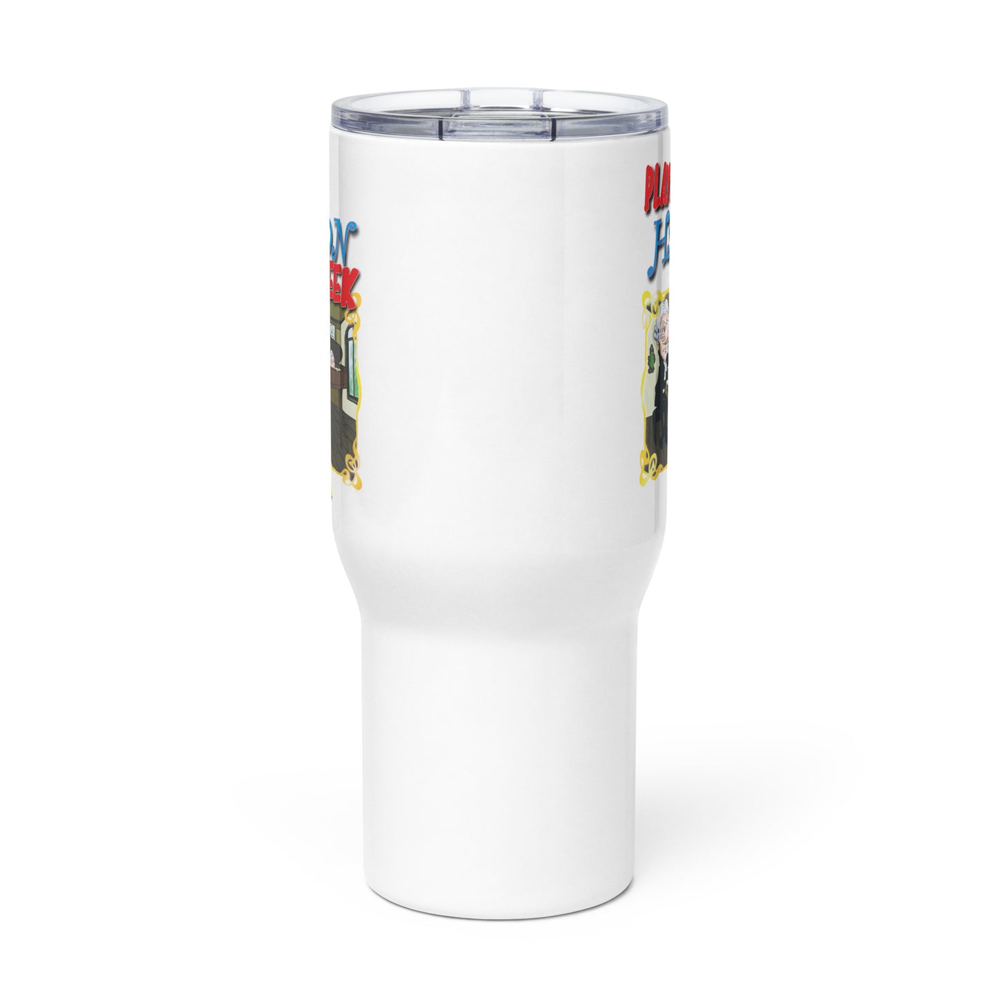 PLAYING HAYDN SEEK | Travel Mug with Handle, 25oz