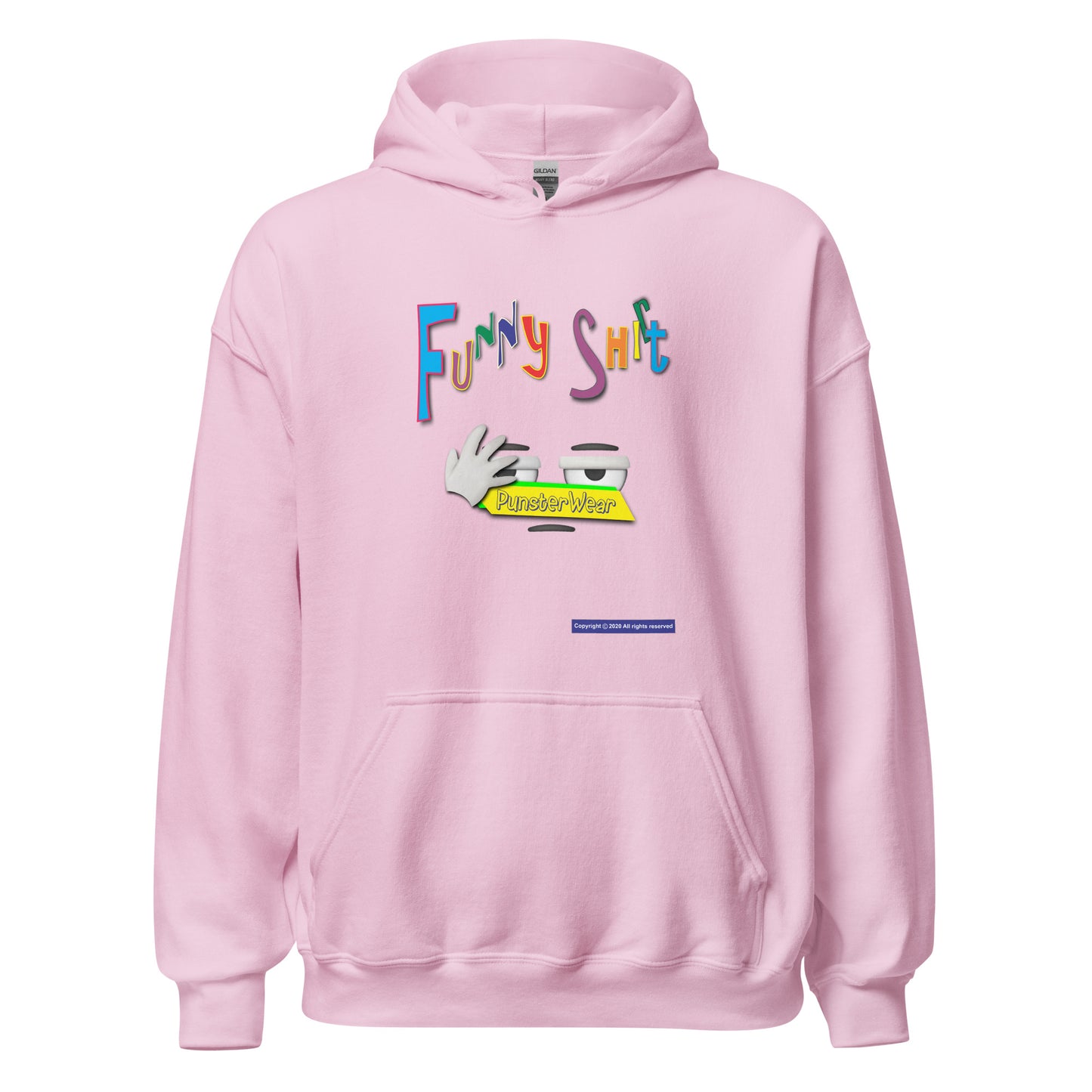 PunsterWear Funny Shi(r)t Logo (Bottom) | Unisex Heavy Blend Pullover Hoodie