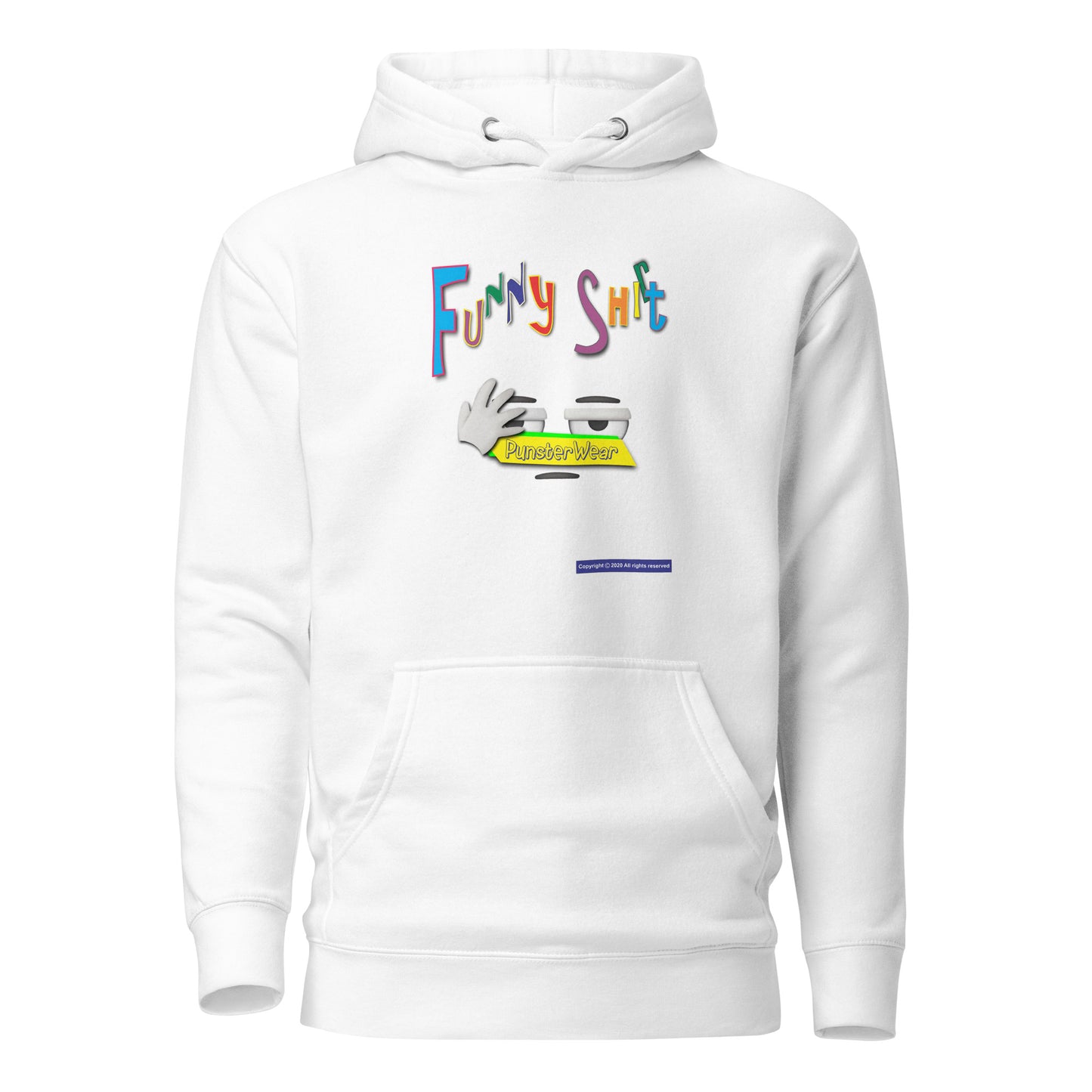 PunsterWear Funny Shi(r)t Logo (Bottom) | Unisex Premium Pullover Hoodie