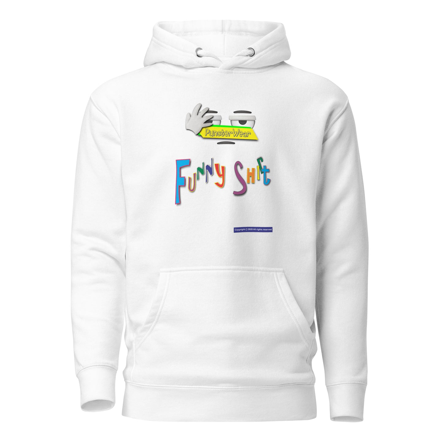 PunsterWear Funny Shi(r)t Logo (Top) | Unisex Premium Pullover Hoodie
