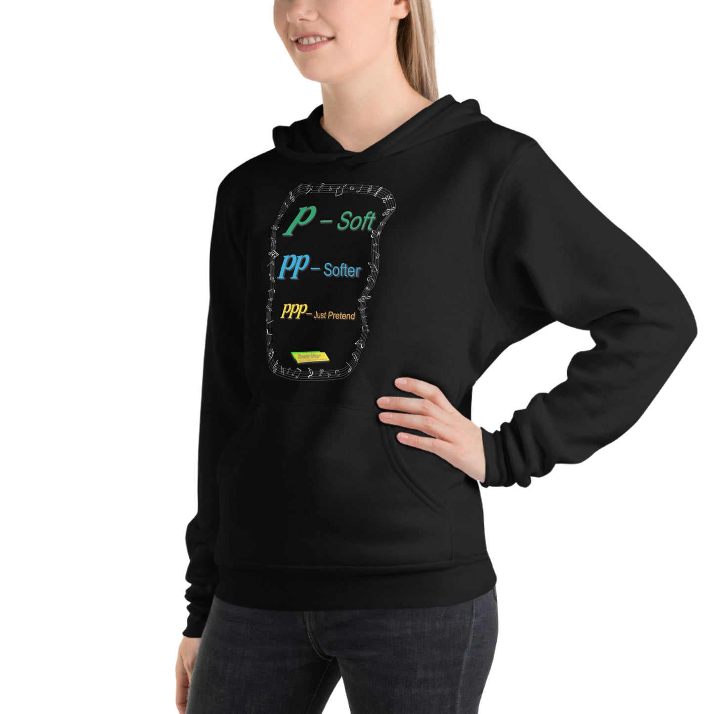 Triple Pianissimo (PPP)-JUST PRETEND | Unisex Midweight Fleece Pullover Hoodie