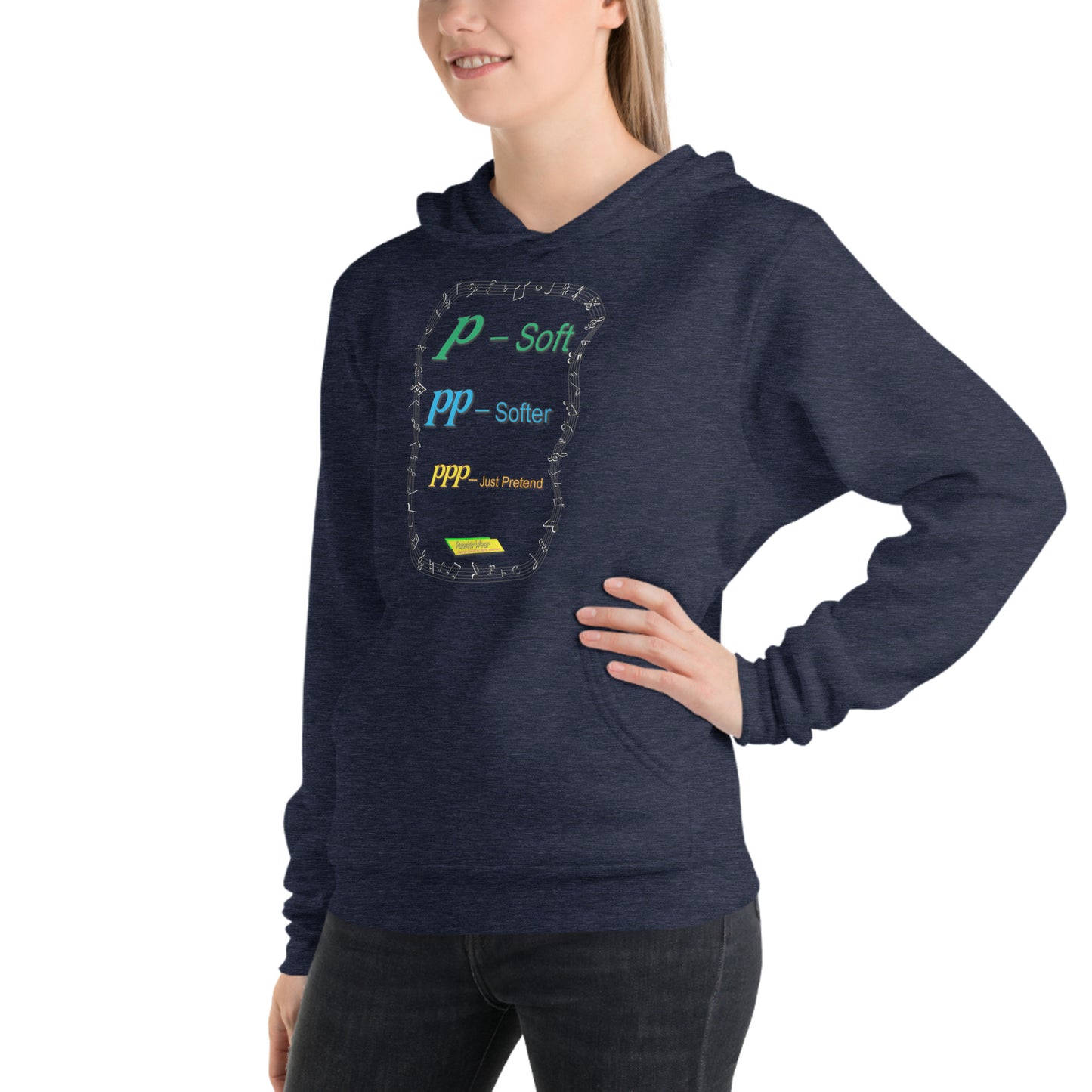 Triple Pianissimo (PPP)-JUST PRETEND | Unisex Midweight Fleece Pullover Hoodie