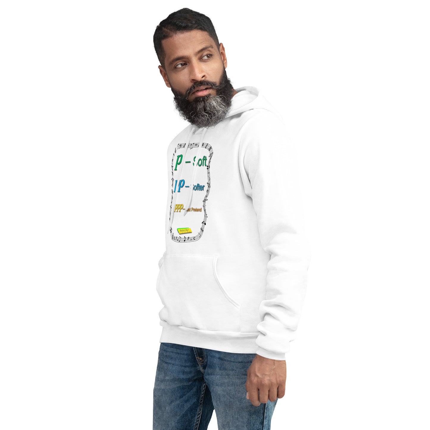 Triple Pianissimo (PPP)-JUST PRETEND | Unisex Midweight Fleece Pullover Hoodie