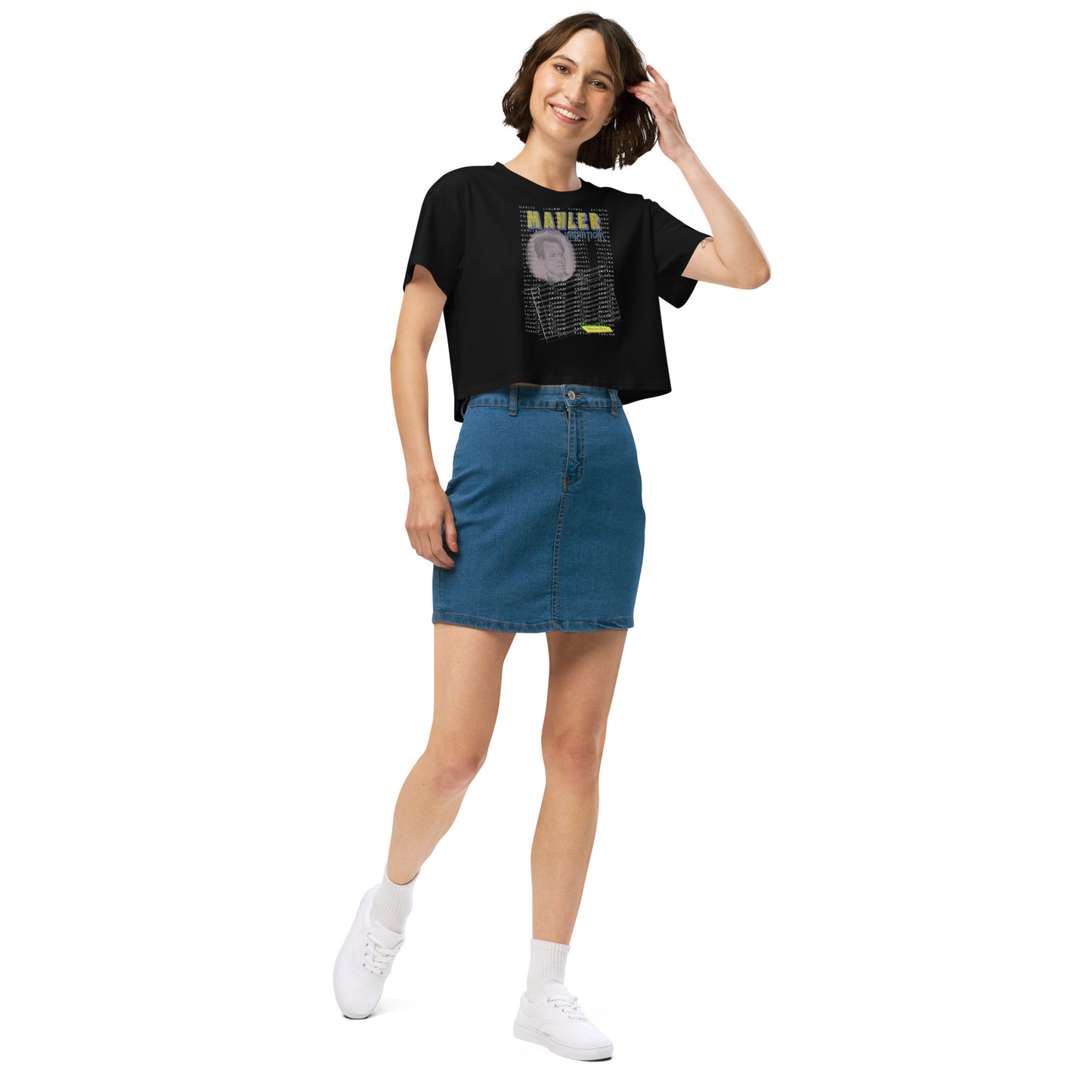 MAHLER VARIATIONS | Women's Crop Top Crew Neck t-shirt