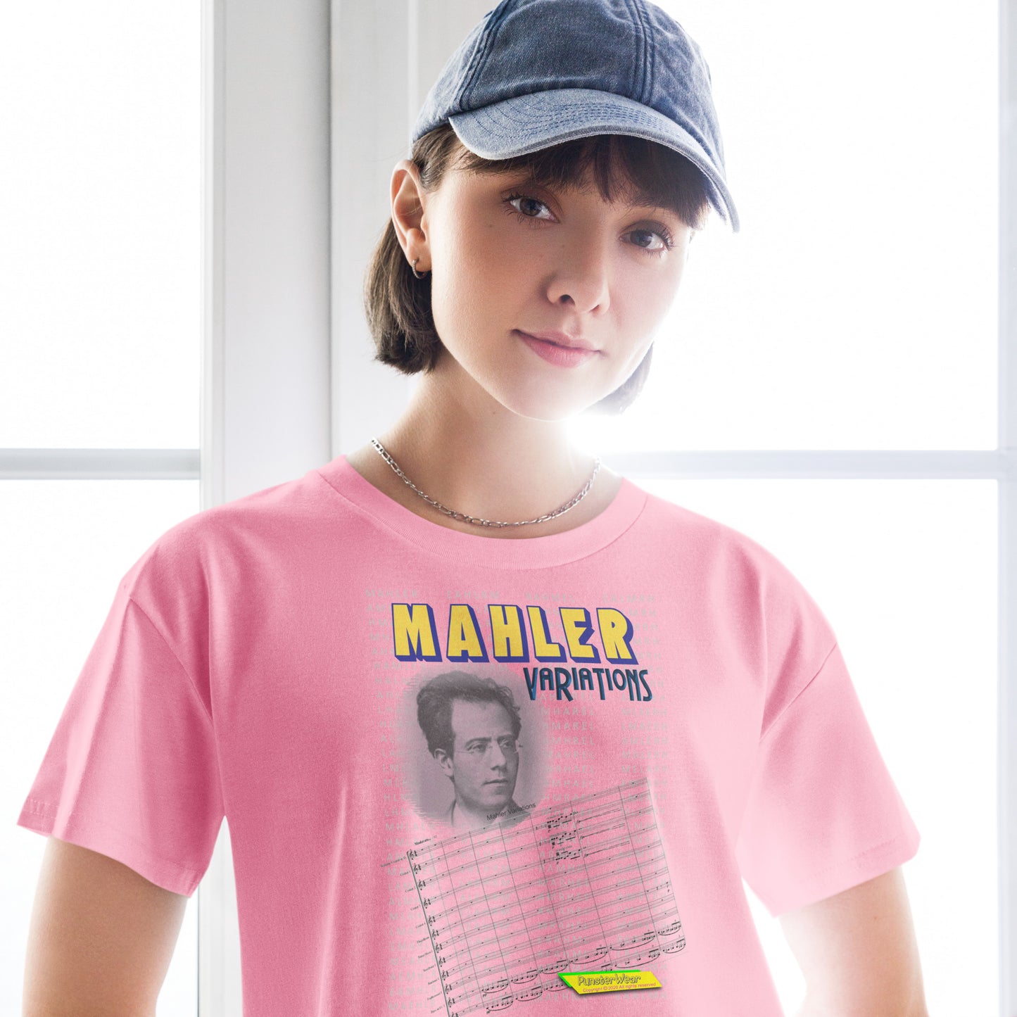 MAHLER VARIATIONS | Women's Crop Top Crew Neck t-shirt