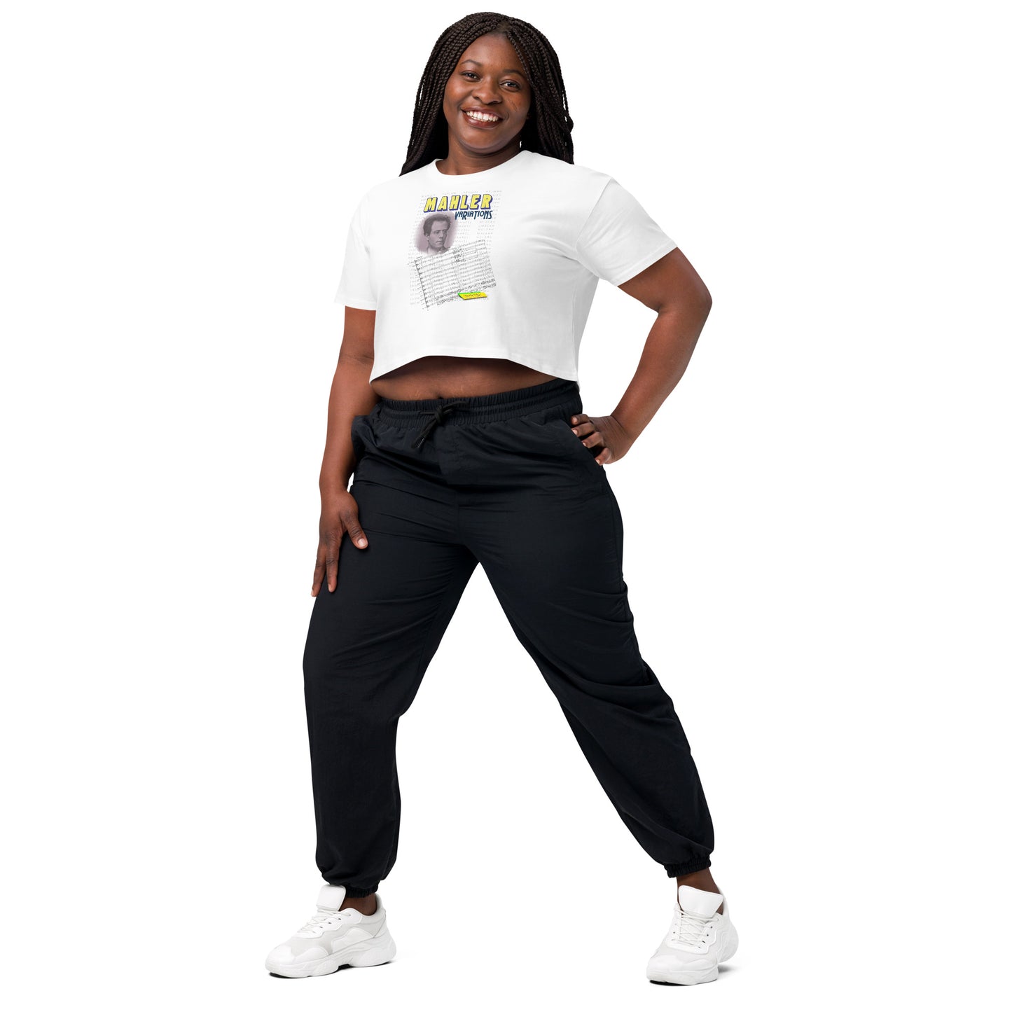 MAHLER VARIATIONS | Women's Crop Top Crew Neck t-shirt