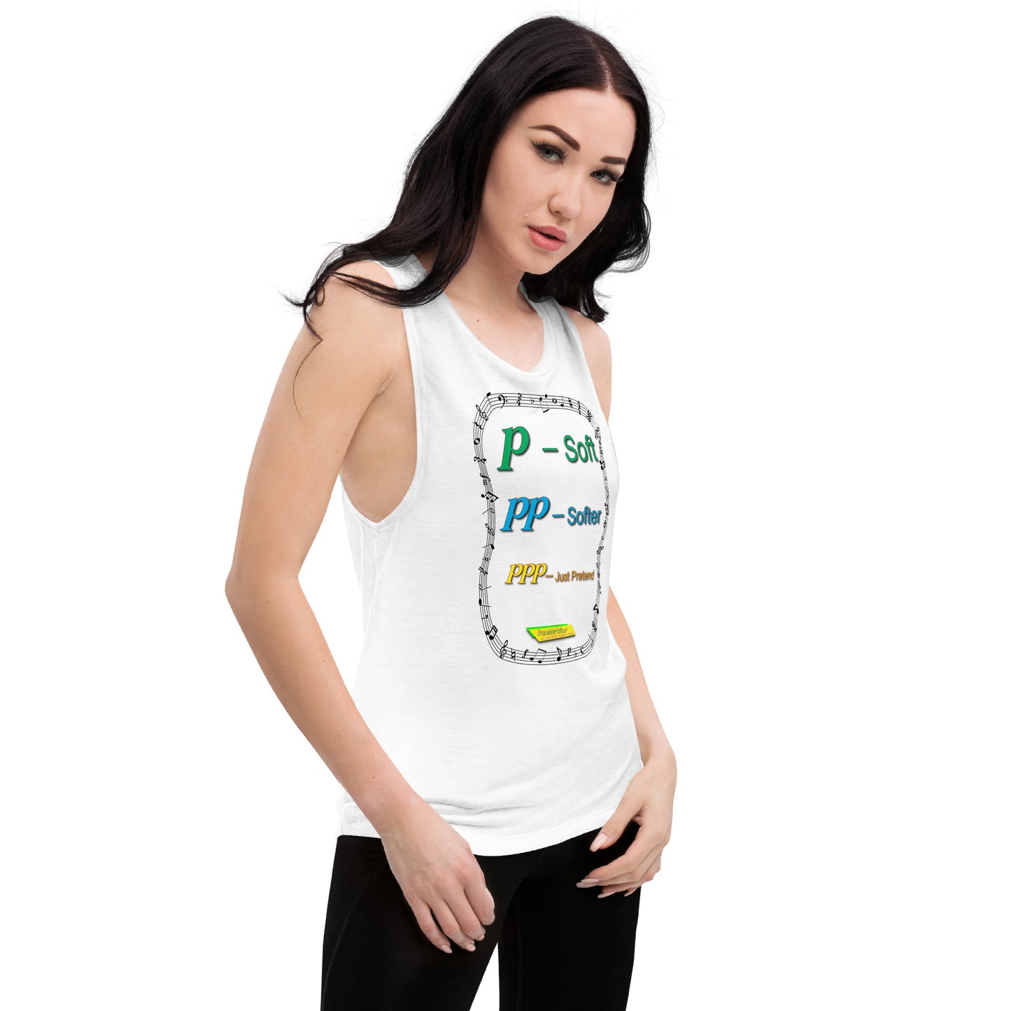 Triple Pianissimo (PPP)-JUST PRETEND | Women's Muscle Tank Top
