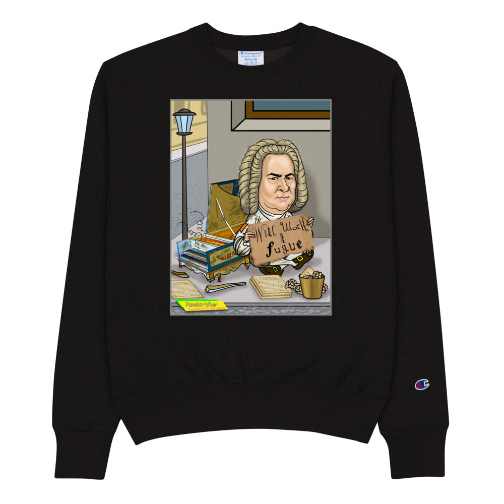 WILL WORK FOR FUGUE | Men's Champion Crew Neck Sweatshirt