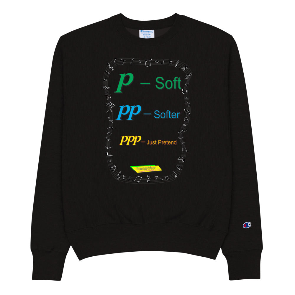 Triple Pianisimmo (PPP) – JUST PRETEND | Men's Champion Crew Neck Sweatshirt