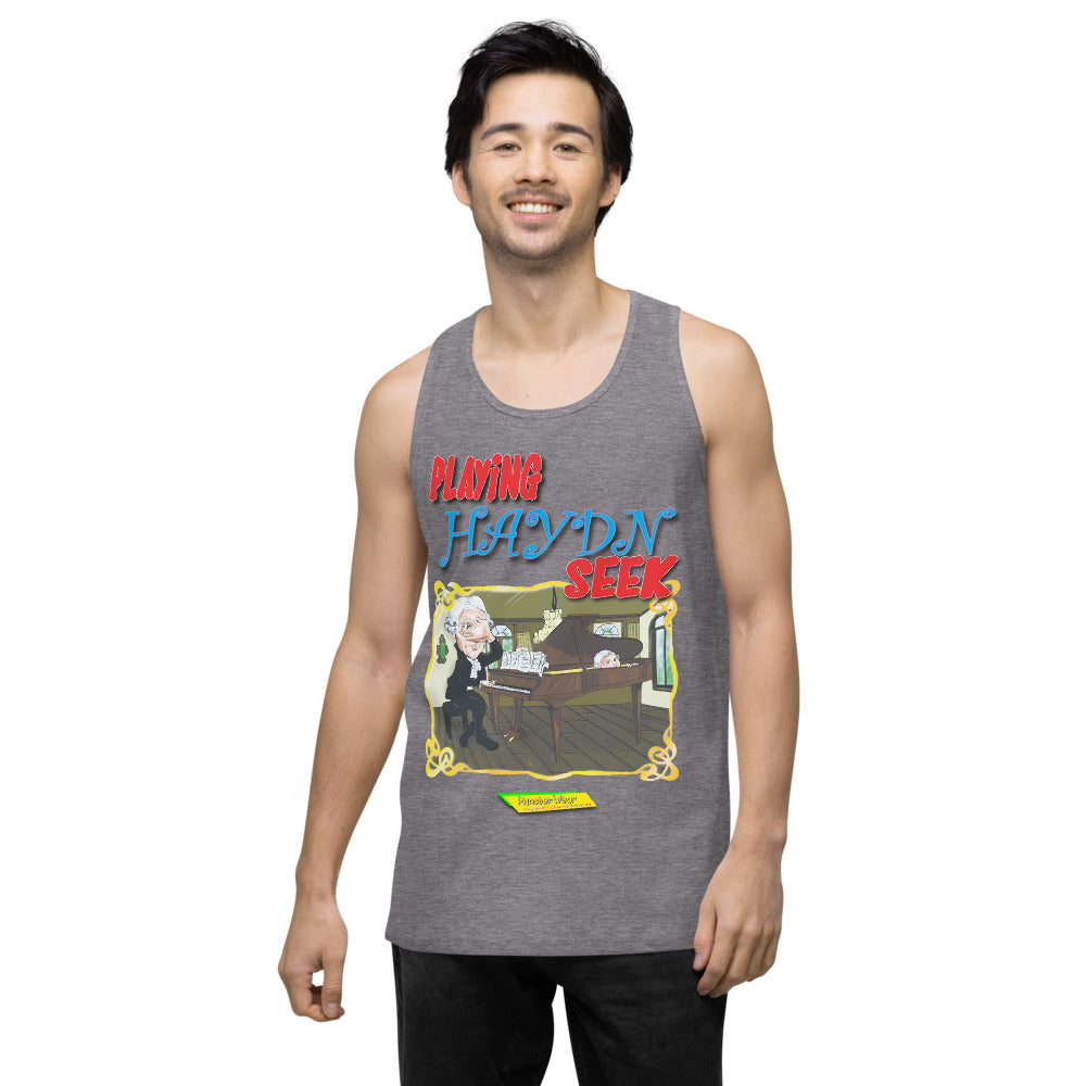 PLAYING HAYDN SEEK | Men's Premium Tank Top