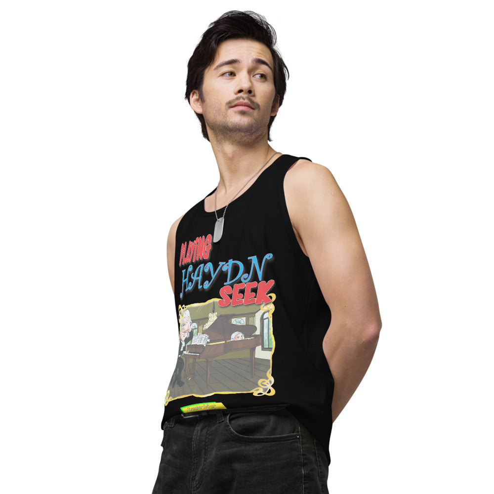 PLAYING HAYDN SEEK | Men's Premium Tank Top