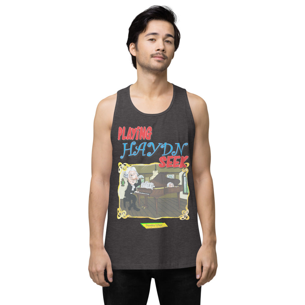 PLAYING HAYDN SEEK | Men's Premium Tank Top