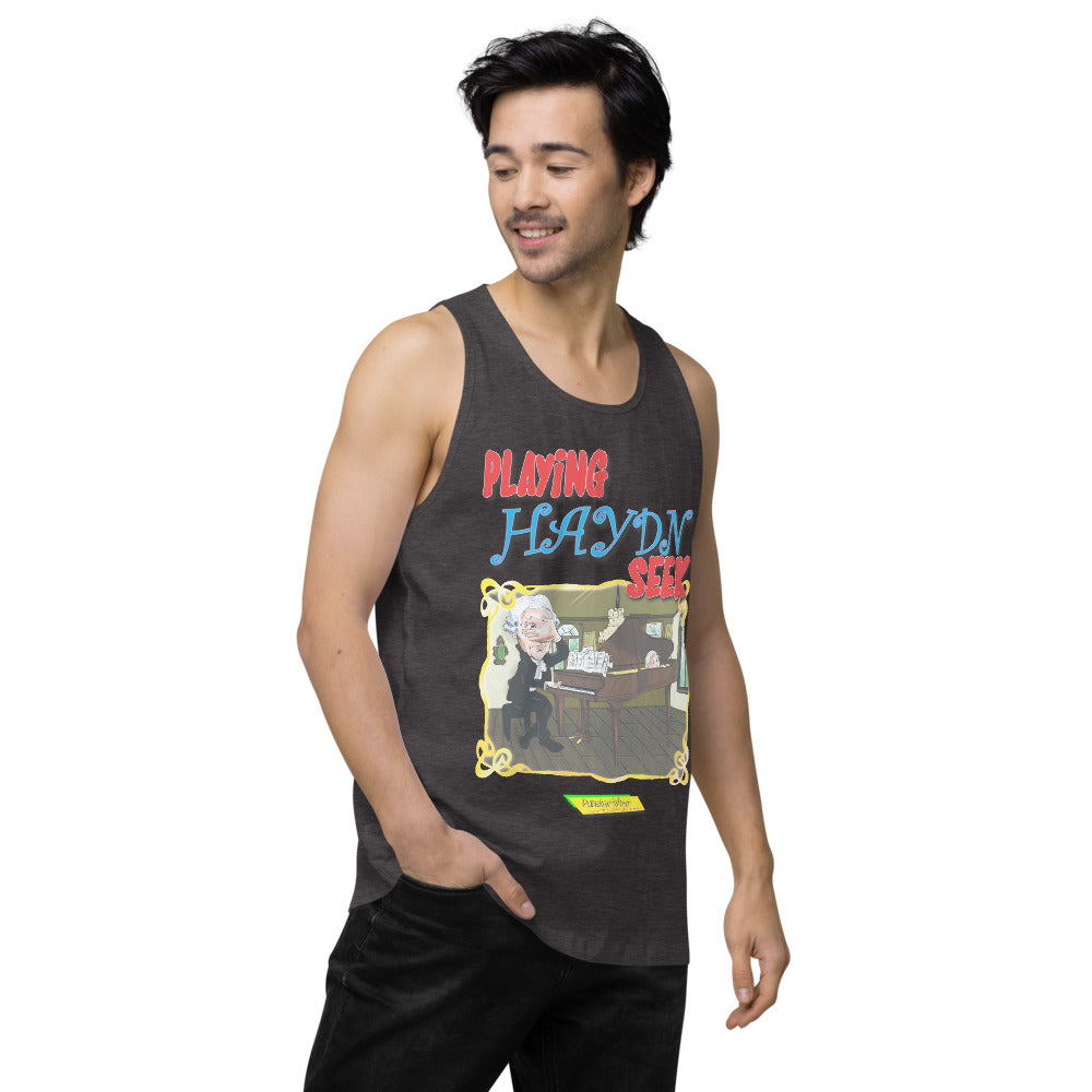 PLAYING HAYDN SEEK | Men's Premium Tank Top