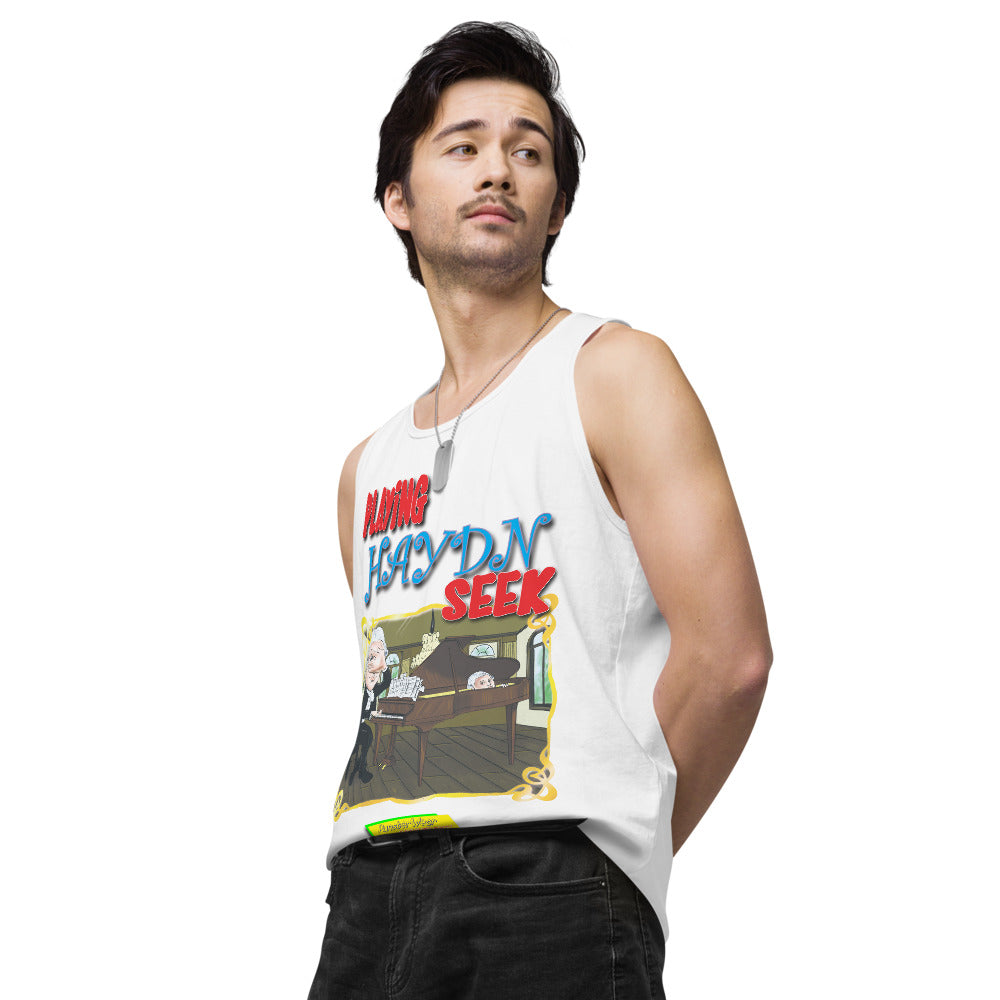 PLAYING HAYDN SEEK | Men's Premium Tank Top