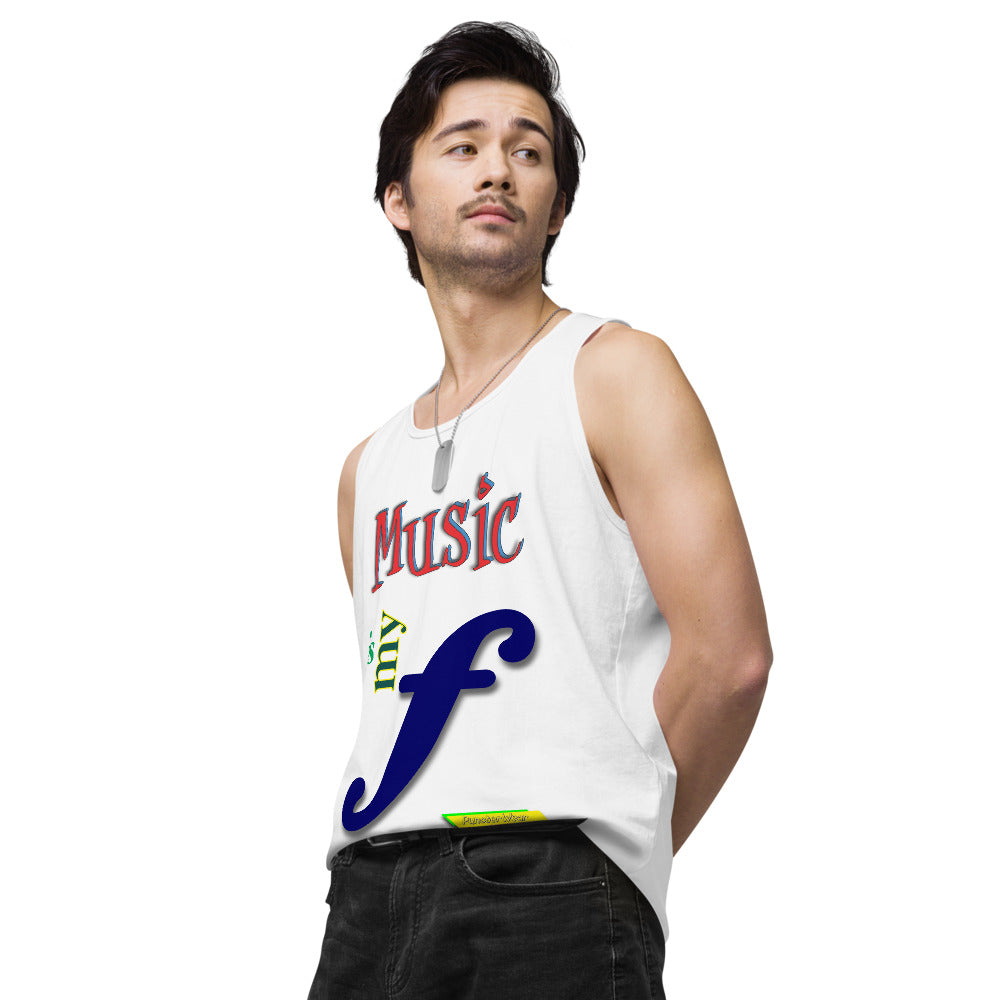 MUSIC IS MY F (FORTE) | Men's Premium Tank Top
