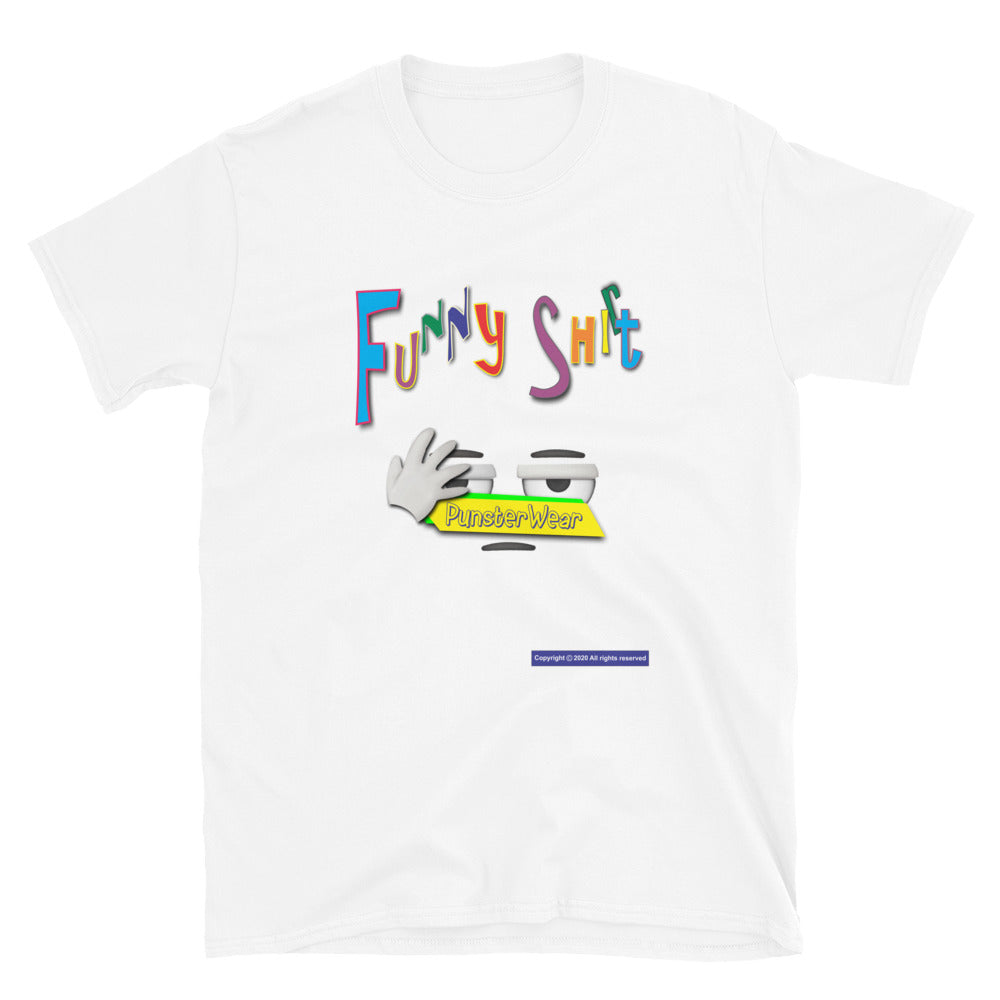 PunsterWear Funny Shi(r)t Logo (Top) | Unisex Basic Softstyle Short-Sleeve Crew Neck T-Shirt