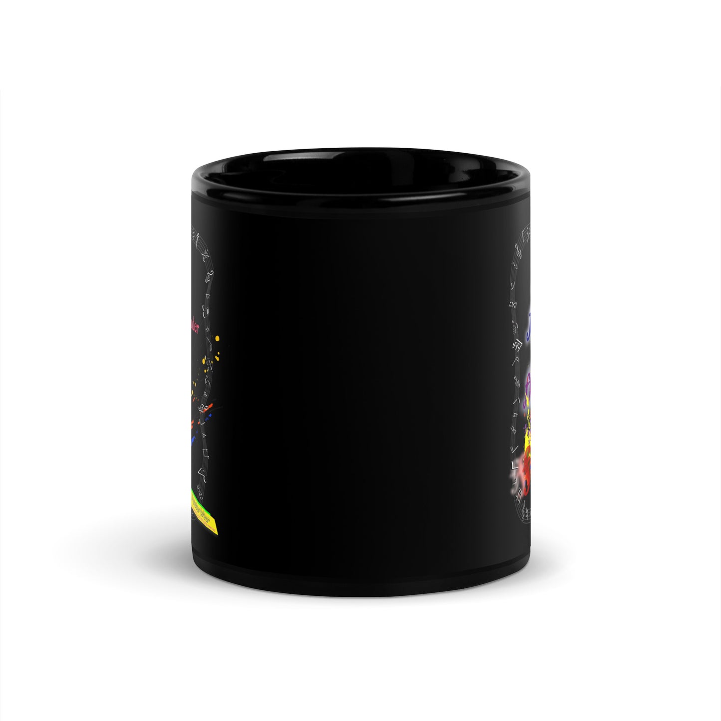 Triple Forte (FFF)-SPLAT  |  Black glossy mug, 11oz & 15oz