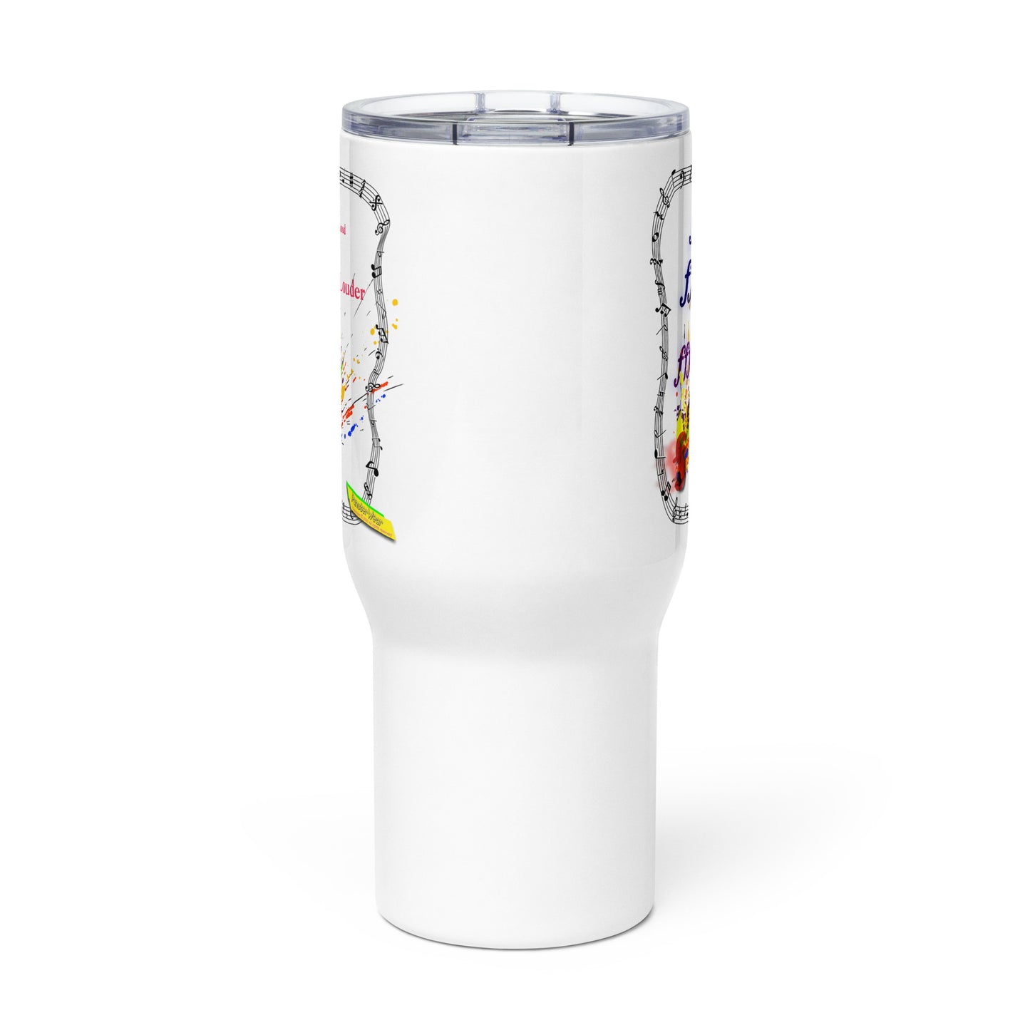 Triple Forte (FFF)-SPLAT  |  Travel Mug with Handle, 25oz