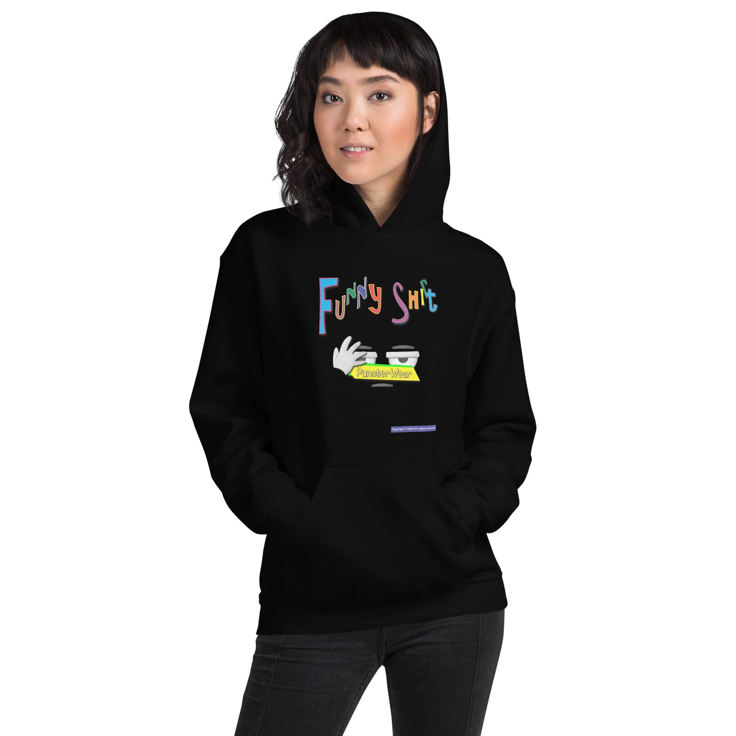 PunsterWear Funny Shi(r)t Logo (Bottom)  |  Unisex Heavy Blend Pullover Hoodie