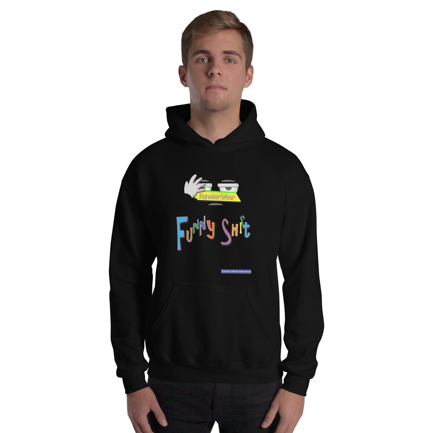 PunsterWear Funny Shi(r)t Logo (Top)  |  Unisex Heavy Blend Pullover Hoodie
