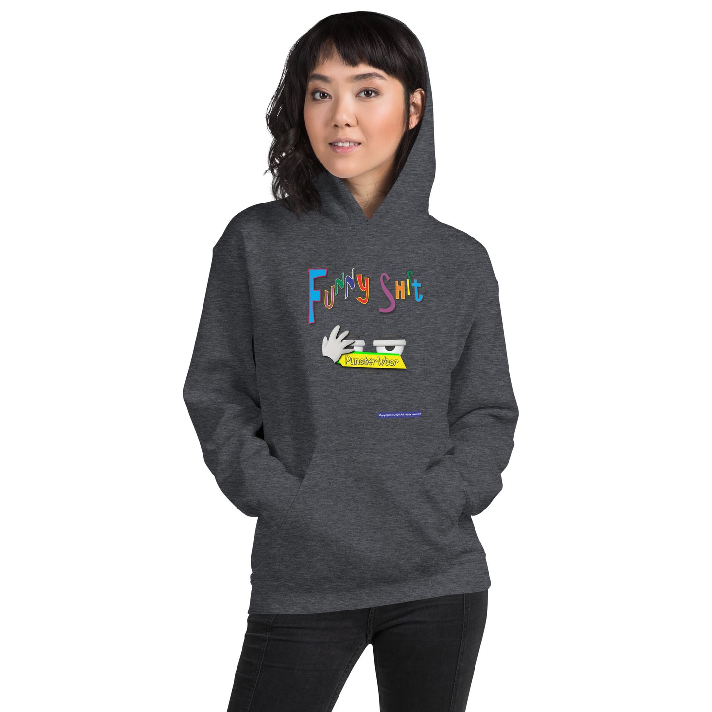 PunsterWear Funny Shi(r)t Logo (Bottom)  |  Unisex Heavy Blend Pullover Hoodie