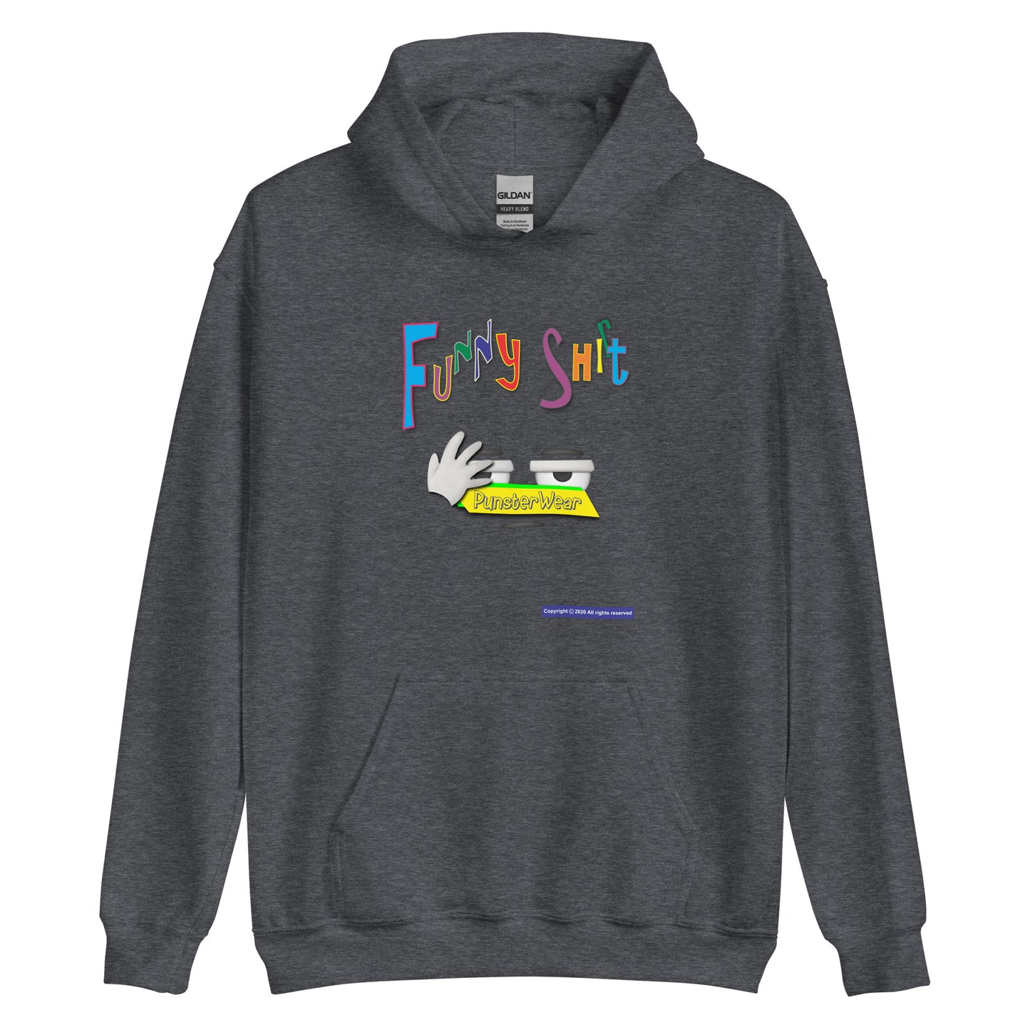 PunsterWear Funny Shi(r)t Logo (Bottom)  |  Unisex Heavy Blend Pullover Hoodie