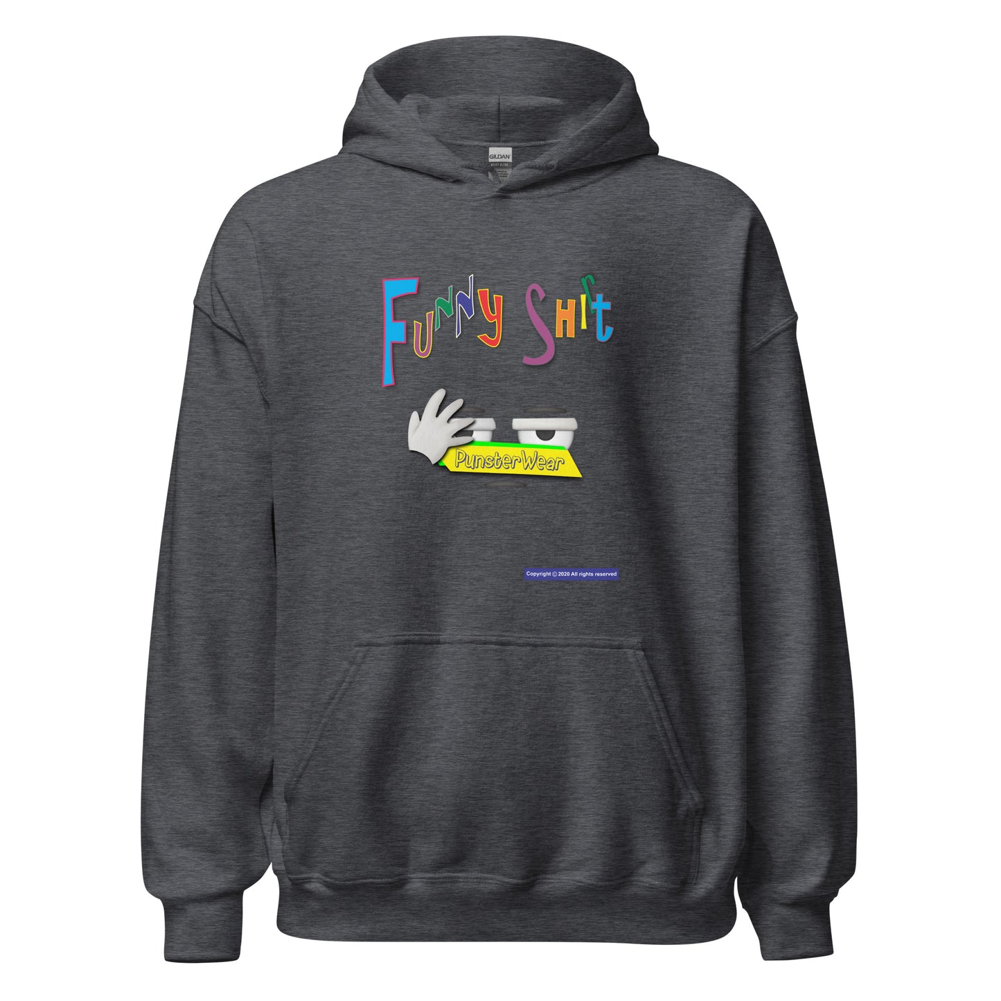 PunsterWear Funny Shi(r)t Logo (Bottom)  |  Unisex Heavy Blend Pullover Hoodie