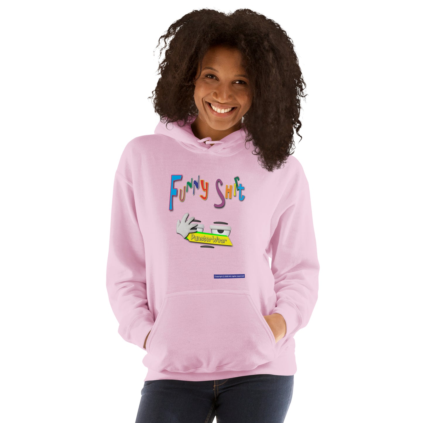 PunsterWear Funny Shi(r)t Logo (Bottom)  |  Unisex Heavy Blend Pullover Hoodie