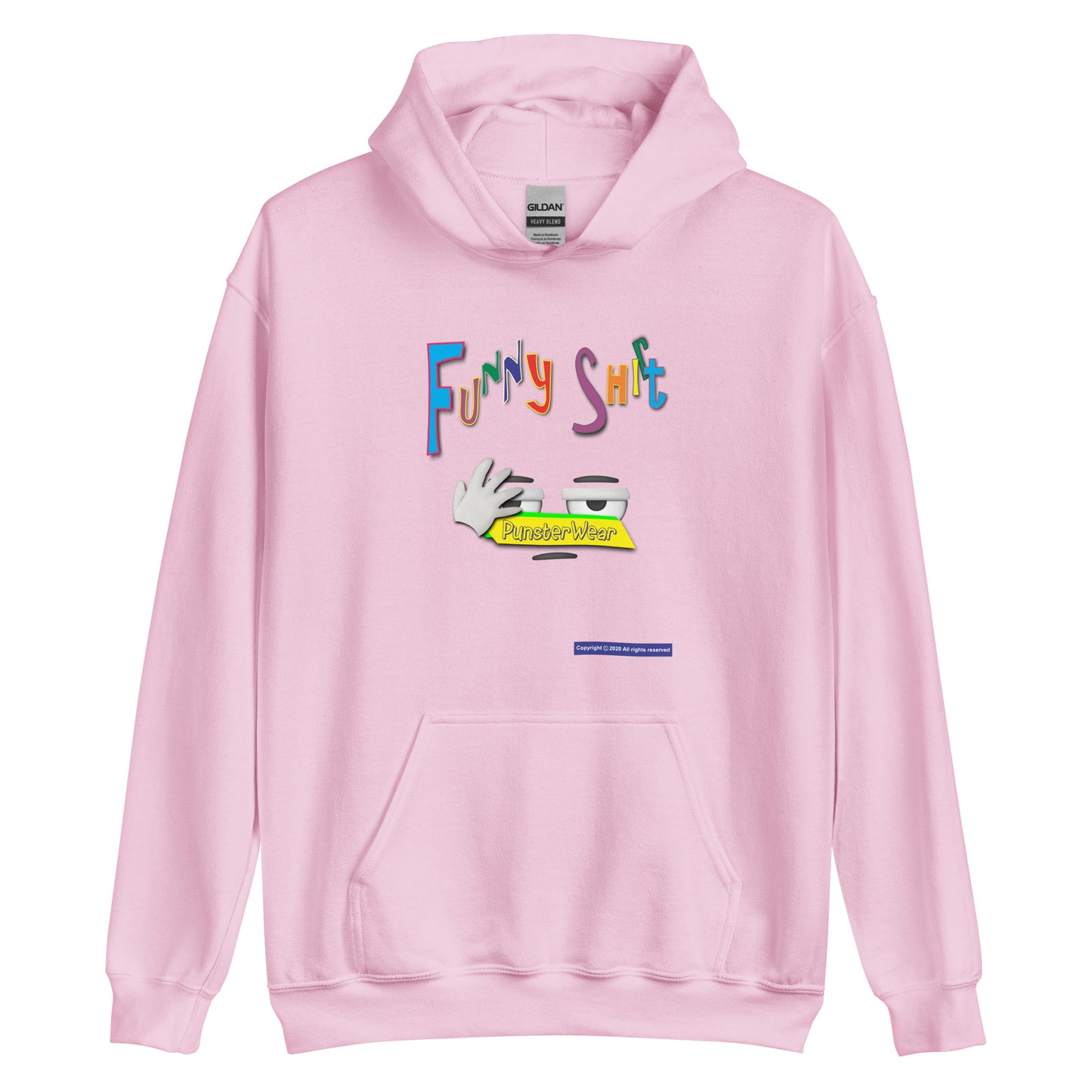 PunsterWear Funny Shi(r)t Logo (Bottom)  |  Unisex Heavy Blend Pullover Hoodie