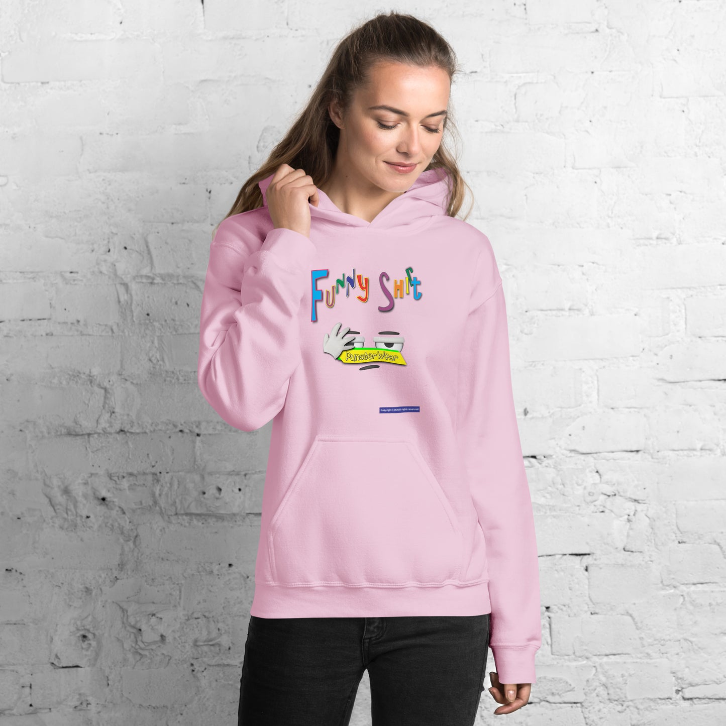 PunsterWear Funny Shi(r)t Logo (Bottom)  |  Unisex Heavy Blend Pullover Hoodie