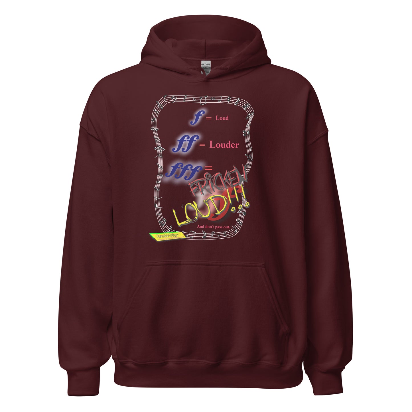 Triple Forte (FFF)-FRICKEN LOUD  |  Unisex Heavy Blend Pullover Hoodie