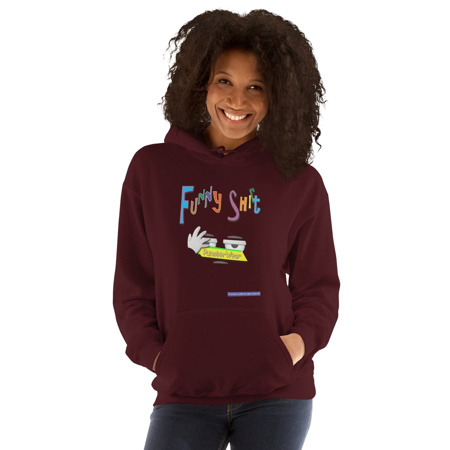 PunsterWear Funny Shi(r)t Logo (Bottom)  |  Unisex Heavy Blend Pullover Hoodie