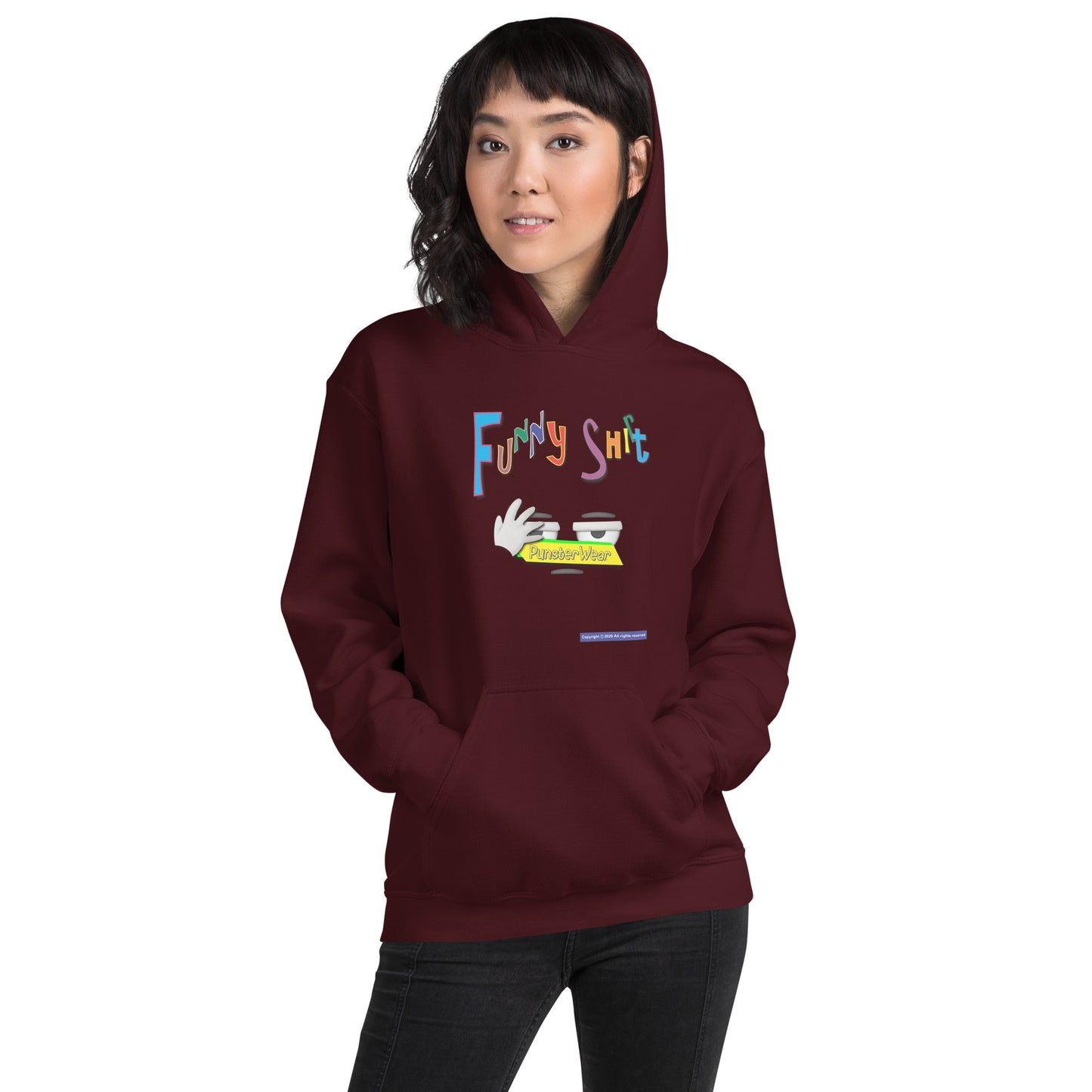 PunsterWear Funny Shi(r)t Logo (Bottom)  |  Unisex Heavy Blend Pullover Hoodie