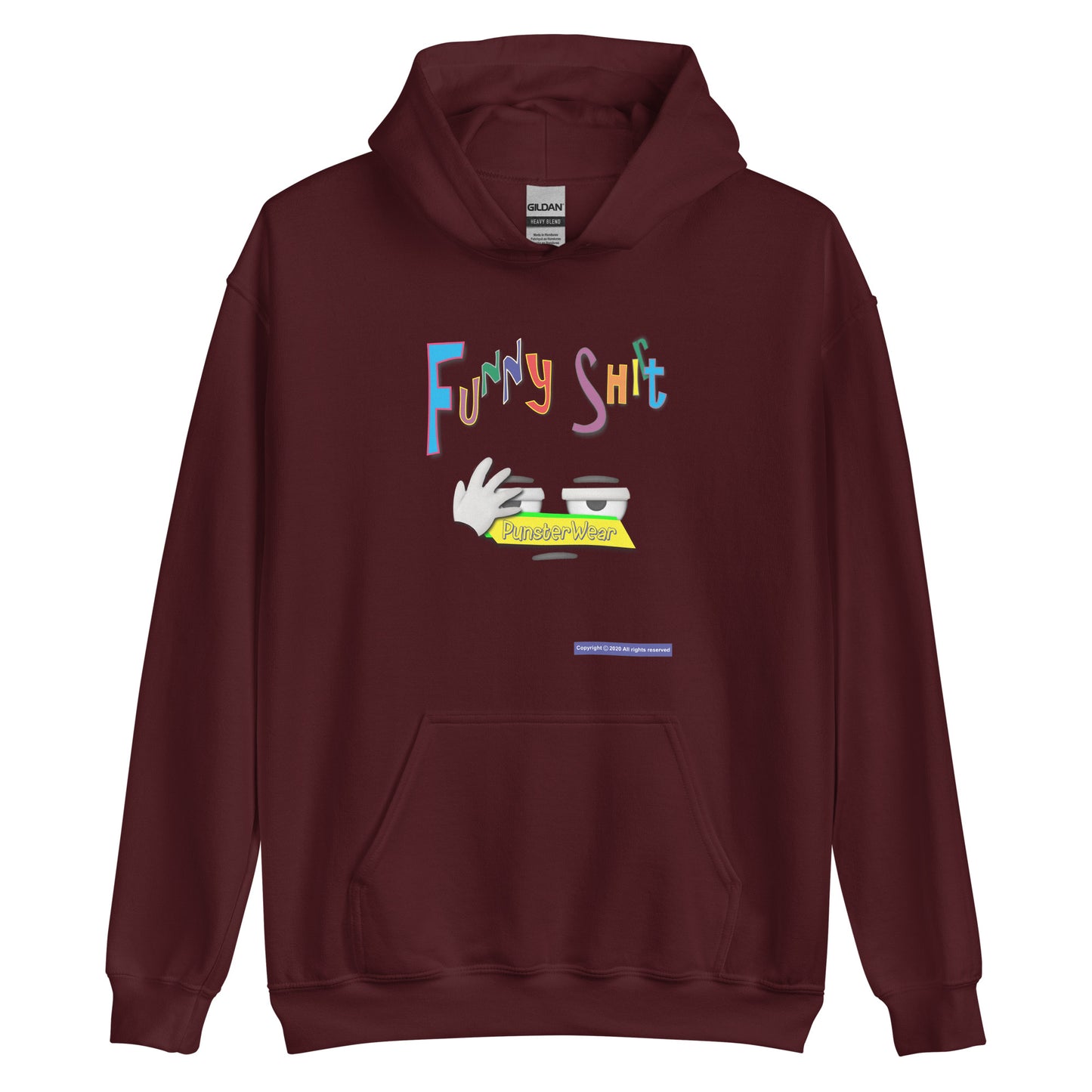 PunsterWear Funny Shi(r)t Logo (Bottom)  |  Unisex Heavy Blend Pullover Hoodie