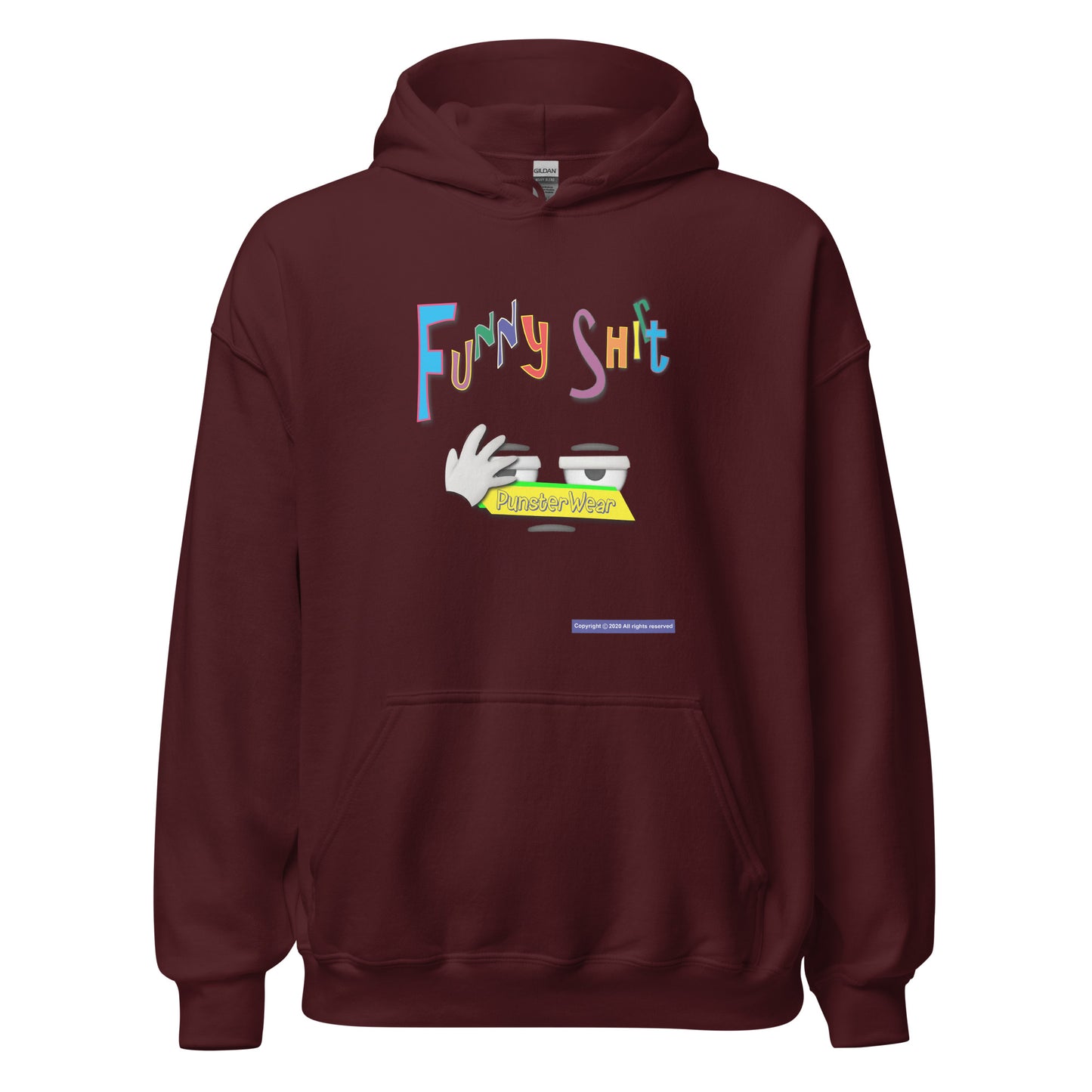 PunsterWear Funny Shi(r)t Logo (Bottom)  |  Unisex Heavy Blend Pullover Hoodie