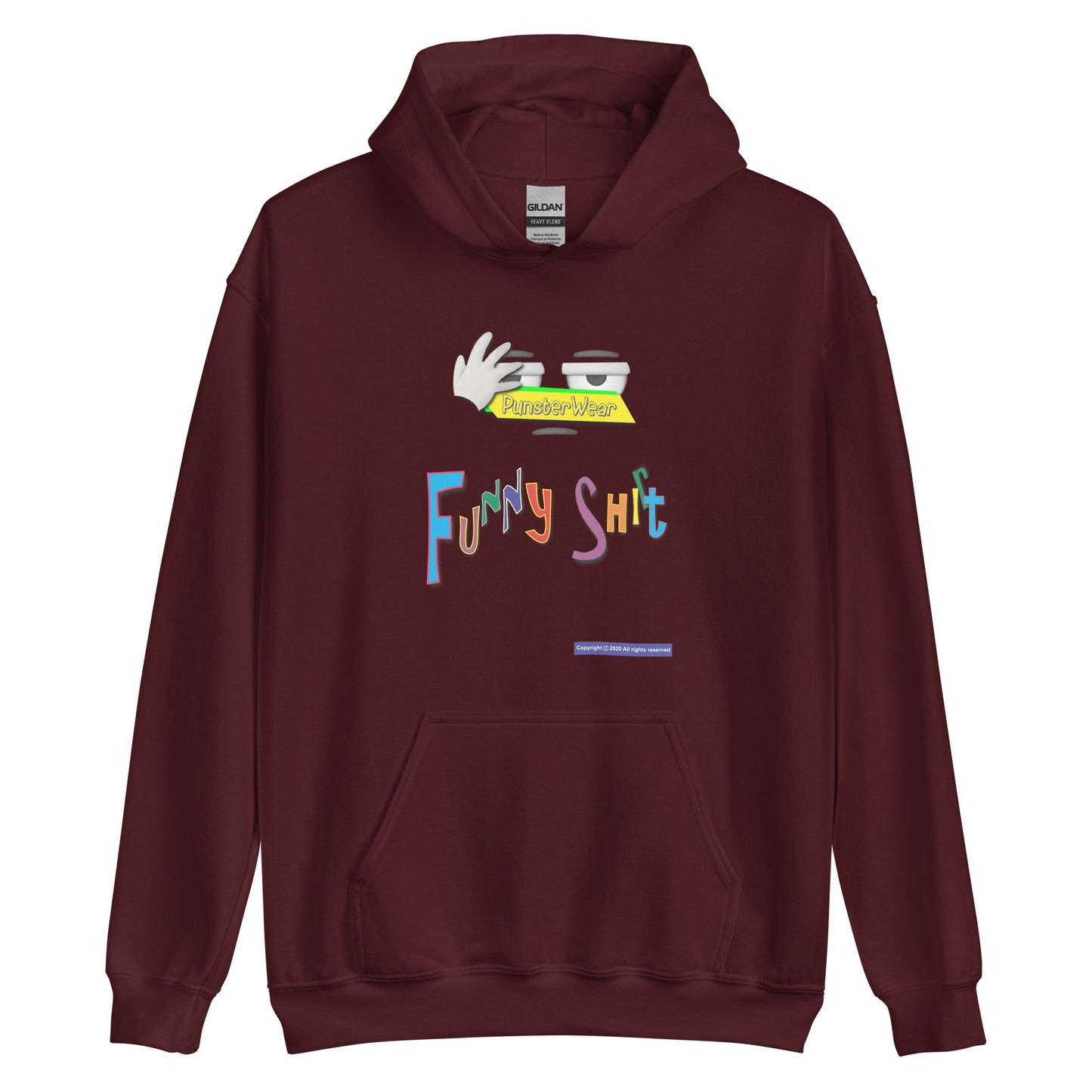 PunsterWear Funny Shi(r)t Logo (Top)  |  Unisex Heavy Blend Pullover Hoodie