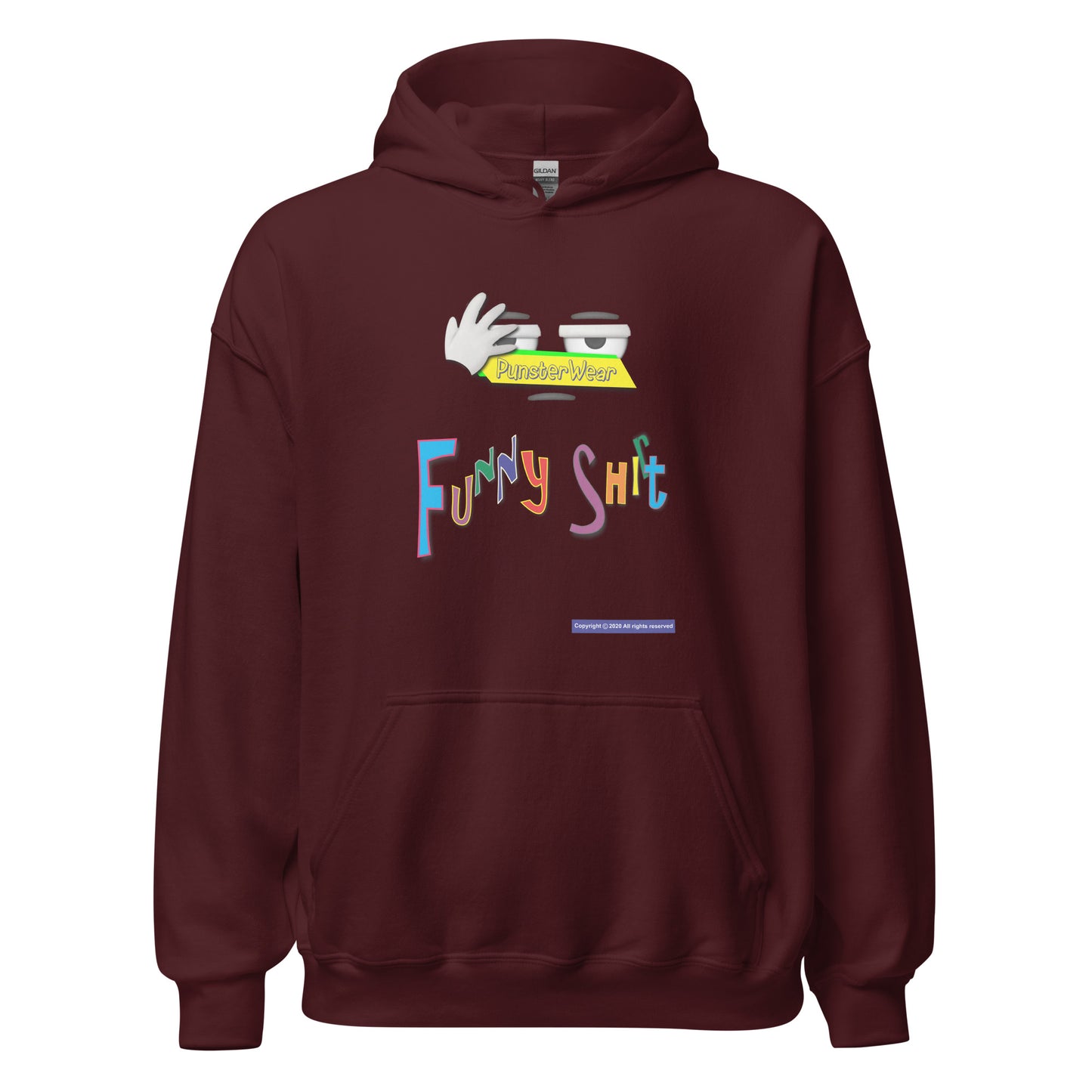 PunsterWear Funny Shi(r)t Logo (Top)  |  Unisex Heavy Blend Pullover Hoodie