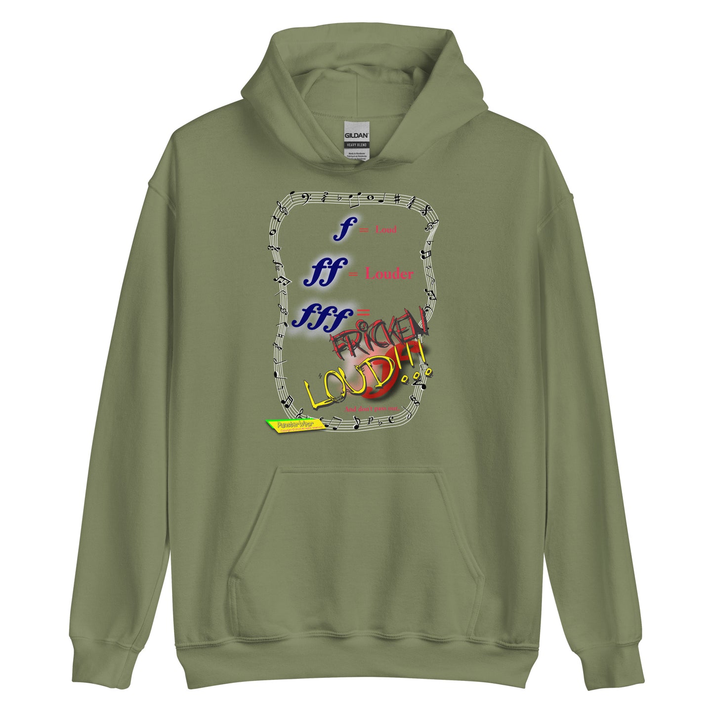 Triple Forte (FFF)-FRICKEN LOUD  |  Unisex Heavy Blend Pullover Hoodie