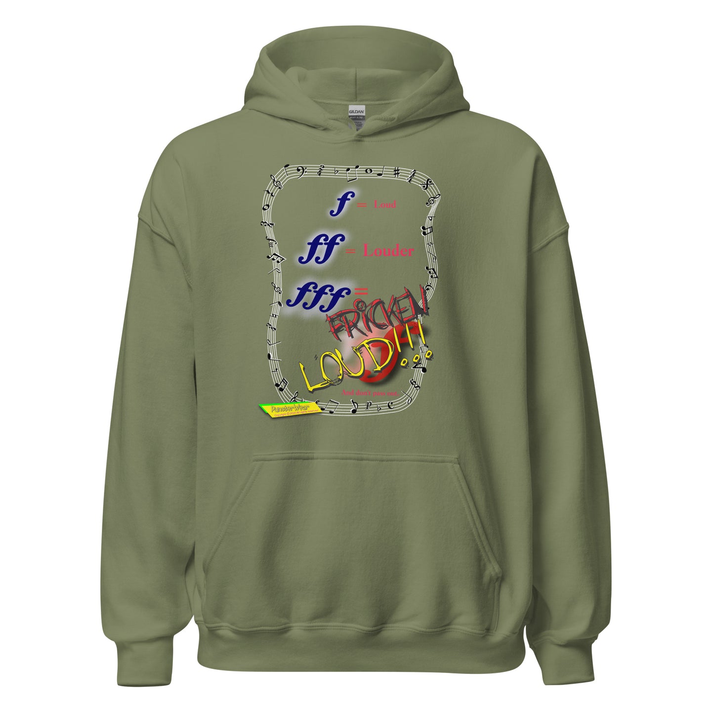Triple Forte (FFF)-FRICKEN LOUD  |  Unisex Heavy Blend Pullover Hoodie