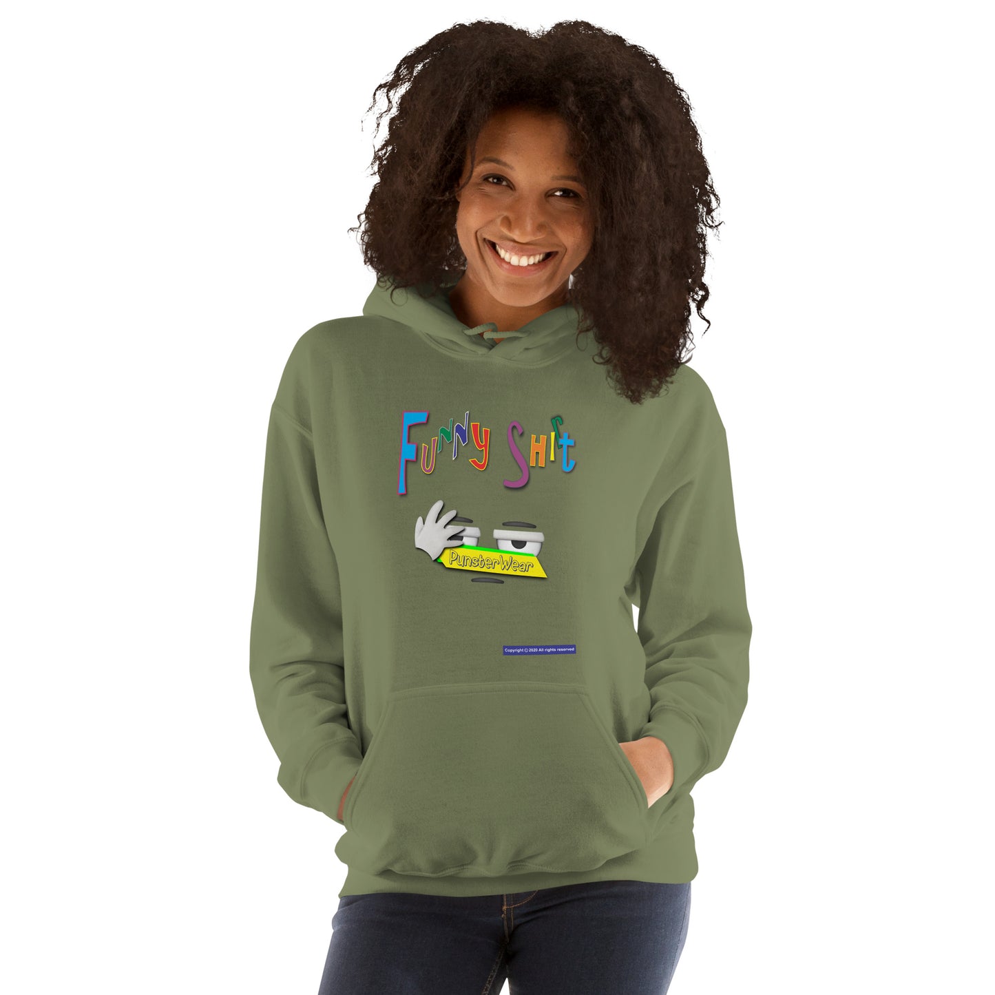 PunsterWear Funny Shi(r)t Logo (Bottom)  |  Unisex Heavy Blend Pullover Hoodie