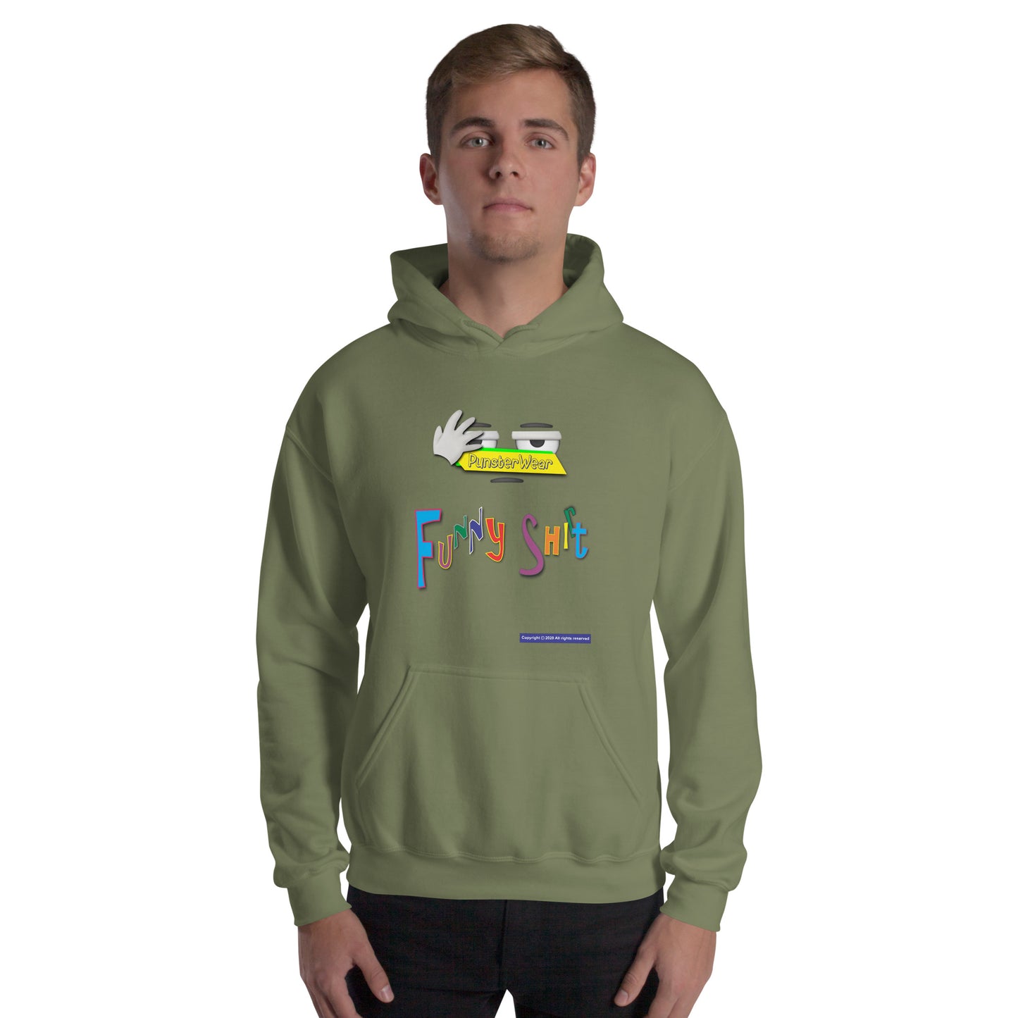 PunsterWear Funny Shi(r)t Logo (Top)  |  Unisex Heavy Blend Pullover Hoodie