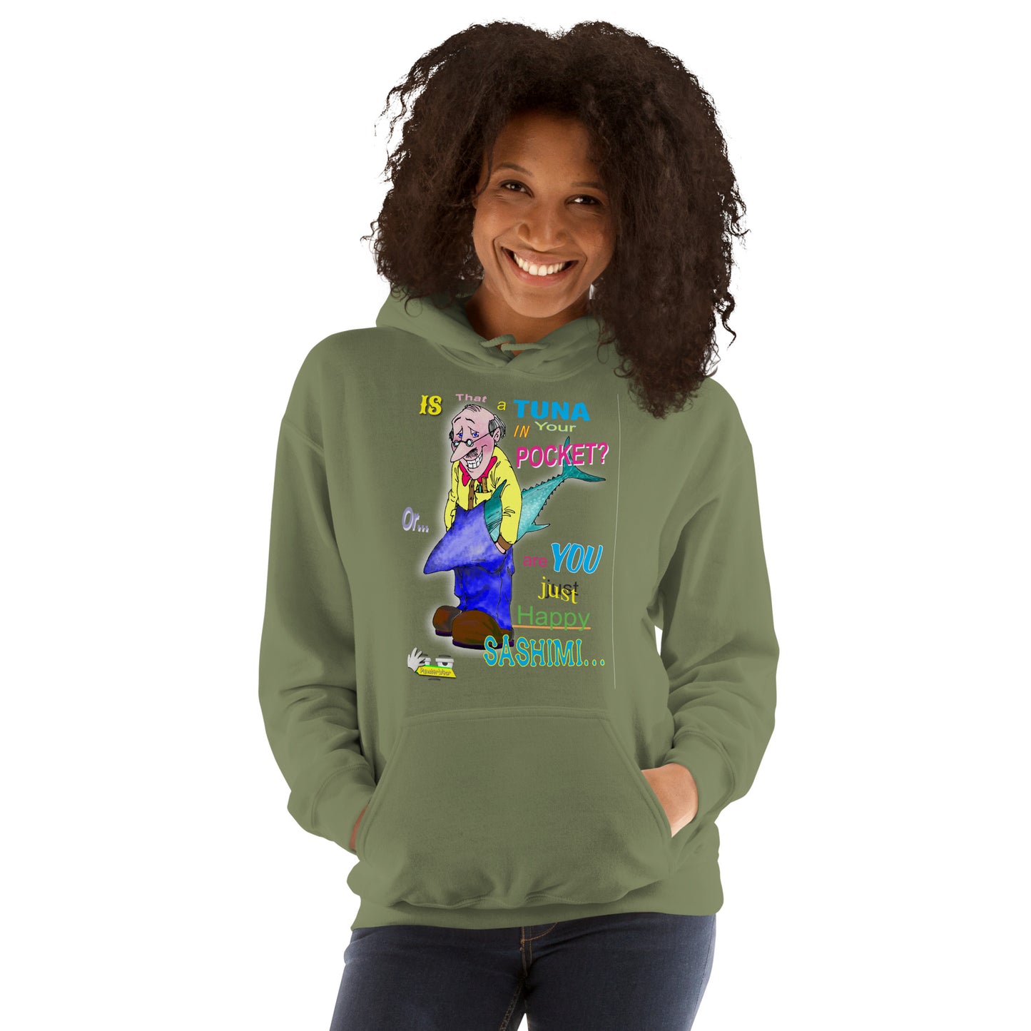 HAPPY SASHIMI  |  Unisex Heavy Blend Pullover Hoodie