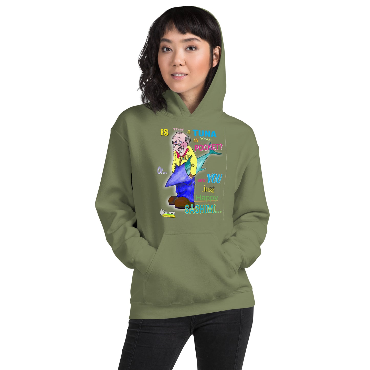 HAPPY SASHIMI  |  Unisex Heavy Blend Pullover Hoodie
