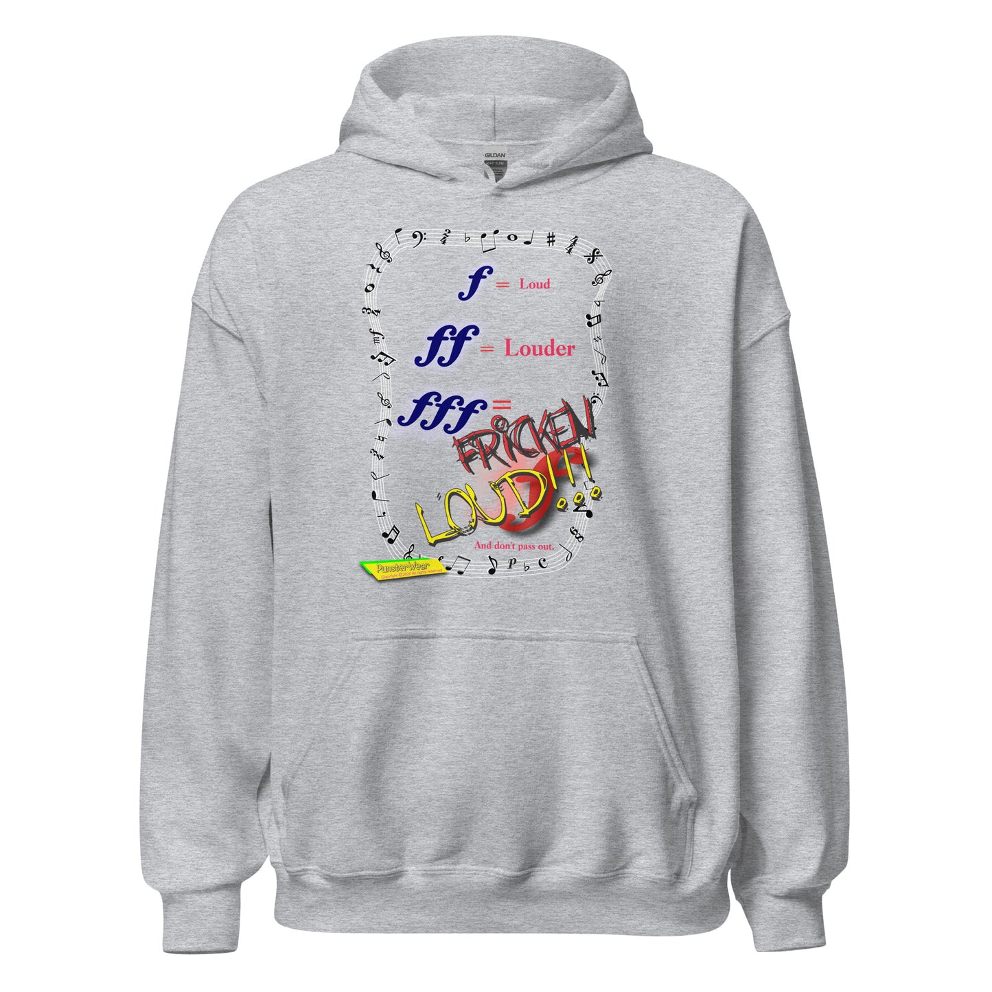Triple Forte (FFF)-FRICKEN LOUD  |  Unisex Heavy Blend Pullover Hoodie