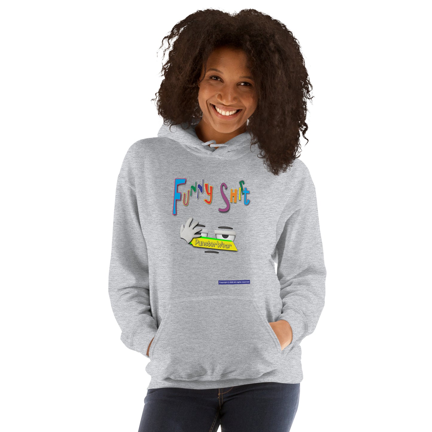 PunsterWear Funny Shi(r)t Logo (Bottom)  |  Unisex Heavy Blend Pullover Hoodie