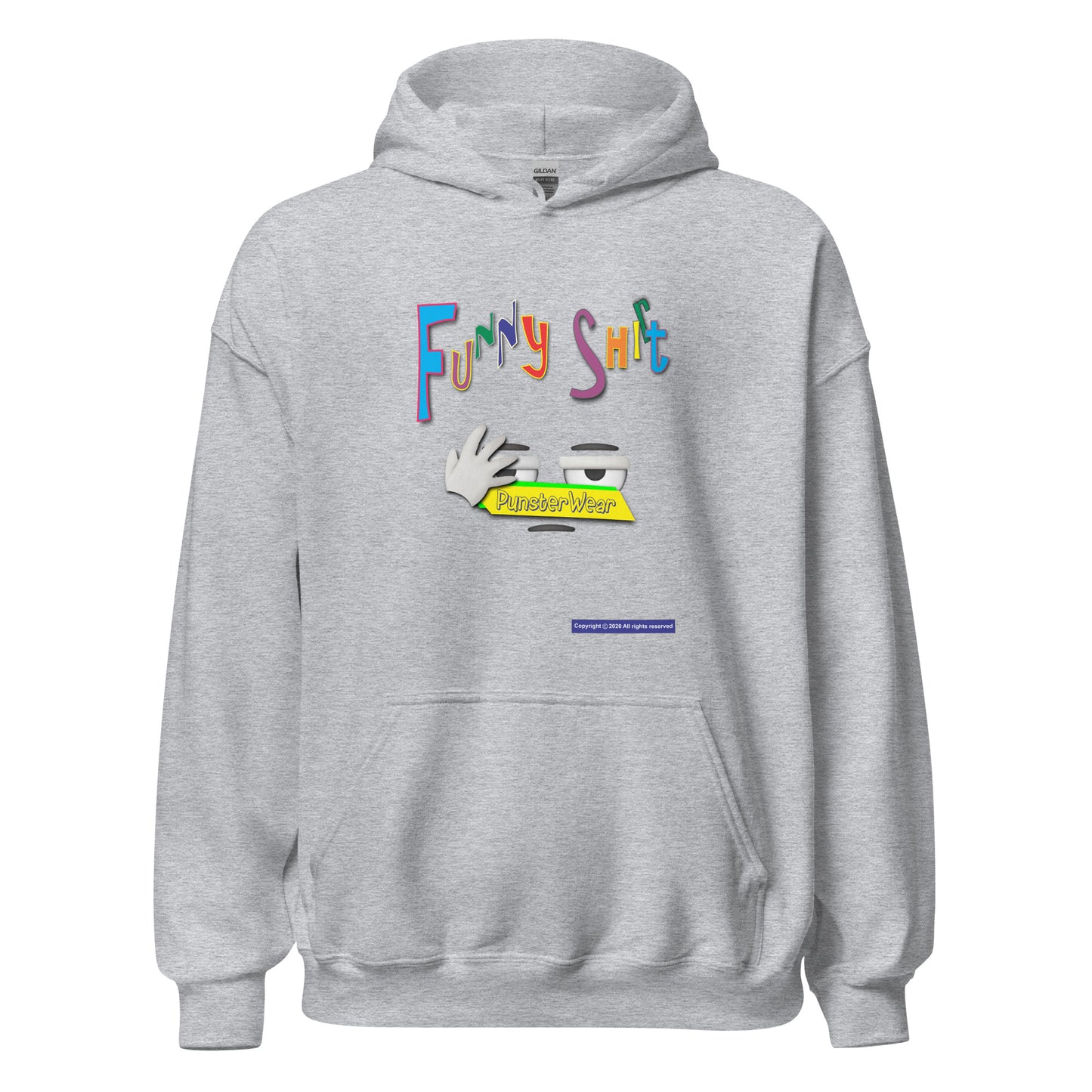 PunsterWear Funny Shi(r)t Logo (Bottom)  |  Unisex Heavy Blend Pullover Hoodie