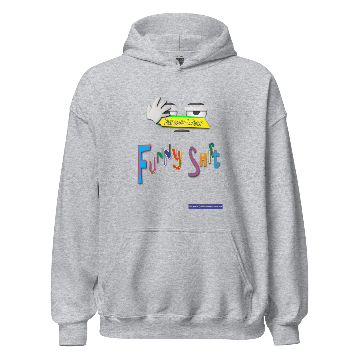 PunsterWear Funny Shi(r)t Logo (Top)  |  Unisex Heavy Blend Pullover Hoodie