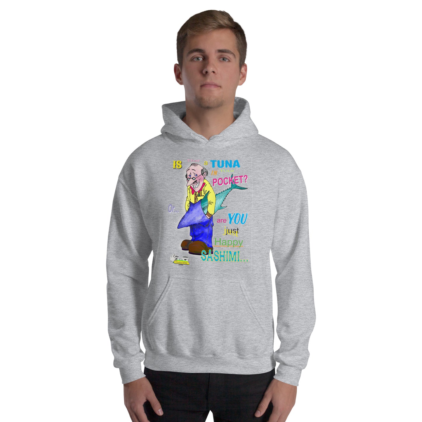 HAPPY SASHIMI  |  Unisex Heavy Blend Pullover Hoodie