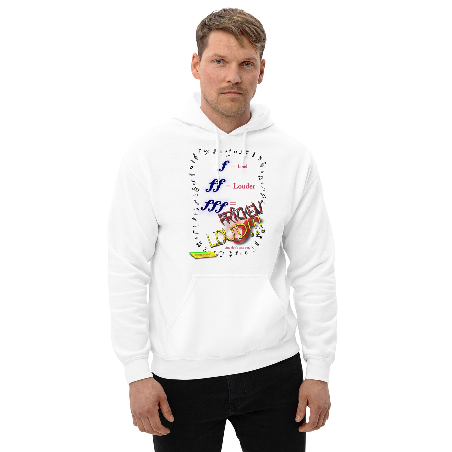 Triple Forte (FFF)-FRICKEN LOUD  |  Unisex Heavy Blend Pullover Hoodie