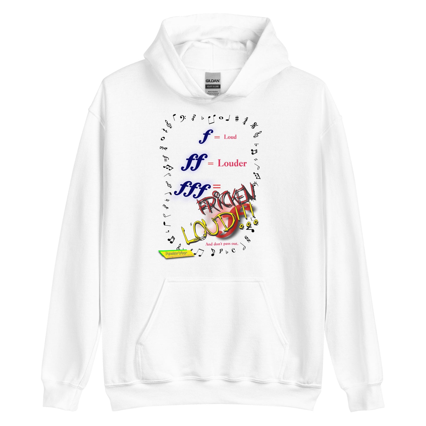 Triple Forte (FFF)-FRICKEN LOUD  |  Unisex Heavy Blend Pullover Hoodie